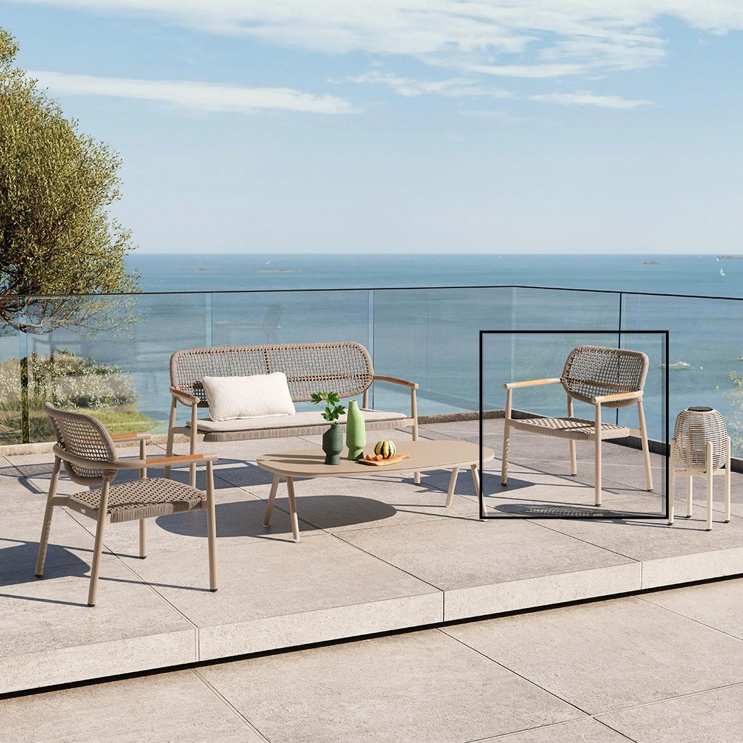 Pre-order 25 Days Delivery 2004 LOUNGE ARMCHAIR W/ROPE AC2004B10ROP - Lounge Chairs - ebarza Furniture UAE | Shop Modern Furniture in Abu Dhabi & Dubai - مفروشات ايبازرا في الامارات | تسوق اثاث عصري وديكورات مميزة في دبي وابوظبي