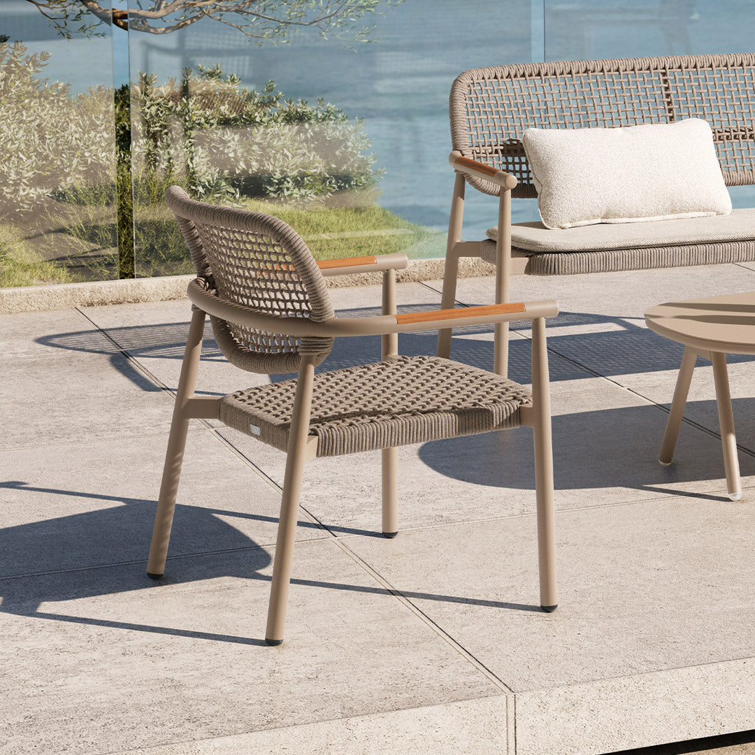 Pre-order 25 Days Delivery 2004 LOUNGE ARMCHAIR W/ROPE AC2004B10ROP - Lounge Chairs - ebarza Furniture UAE | Shop Modern Furniture in Abu Dhabi & Dubai - مفروشات ايبازرا في الامارات | تسوق اثاث عصري وديكورات مميزة في دبي وابوظبي
