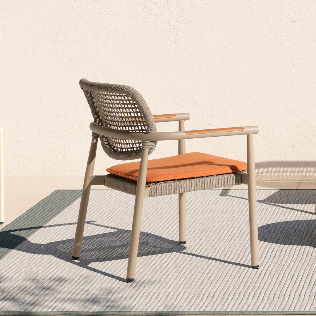 Pre-order 25 Days Delivery 2004 LOUNGE ARMCHAIR W/ROPE AC2004B10ROP - Lounge Chairs - ebarza Furniture UAE | Shop Modern Furniture in Abu Dhabi & Dubai - مفروشات ايبازرا في الامارات | تسوق اثاث عصري وديكورات مميزة في دبي وابوظبي