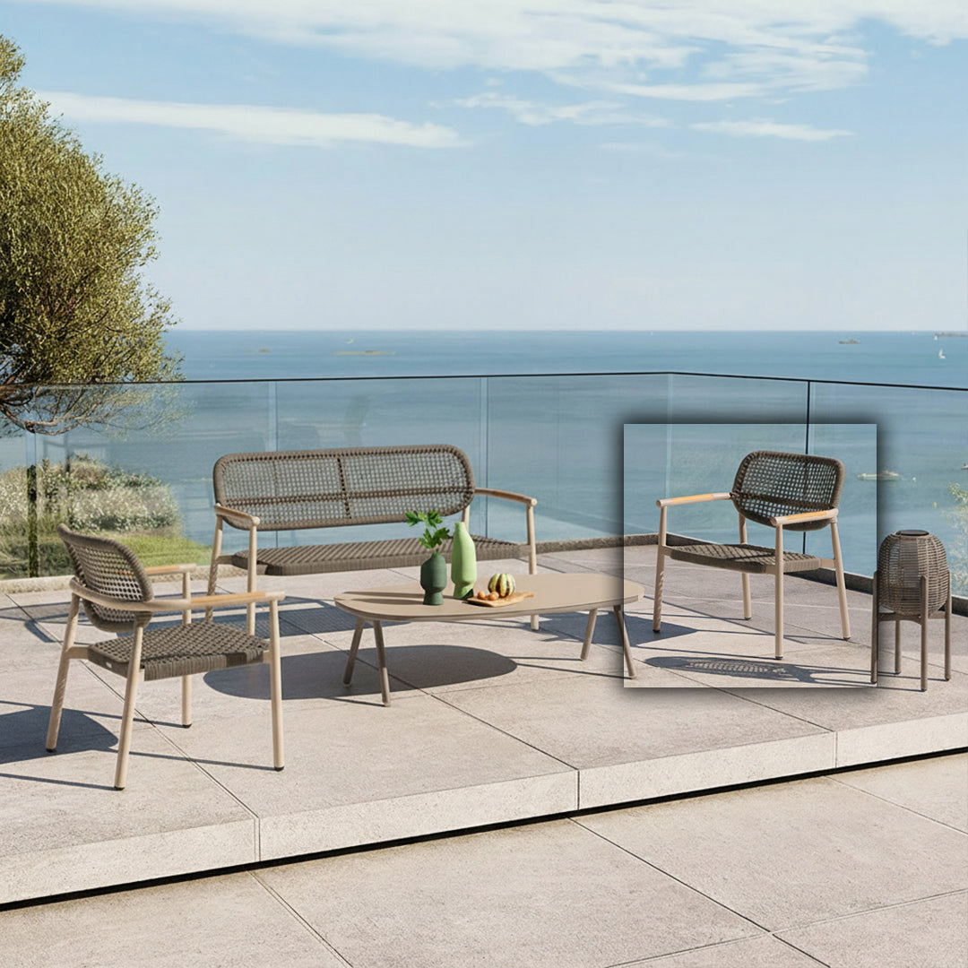 2004 LOUNGE OUTDOOR ARMCHAIR W/ROPE AC2004B10ROP - Lounge Chairs - ebarza Furniture UAE | Shop Modern Furniture in Abu Dhabi & Dubai - مفروشات ايبازرا في الامارات | تسوق اثاث عصري وديكورات مميزة في دبي وابوظبي