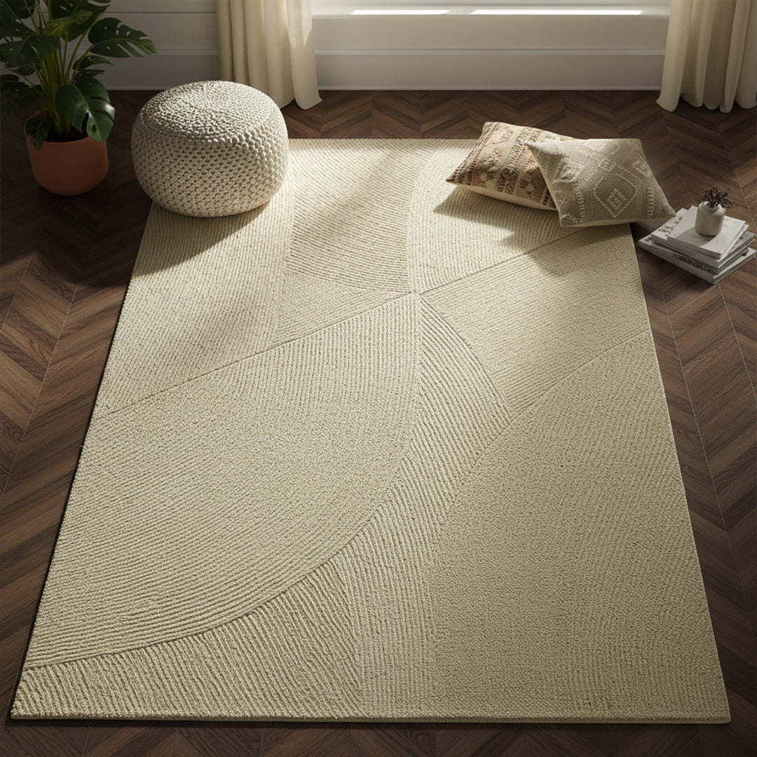 230X160 Cm WOOL BEIGE Rug JH-22738