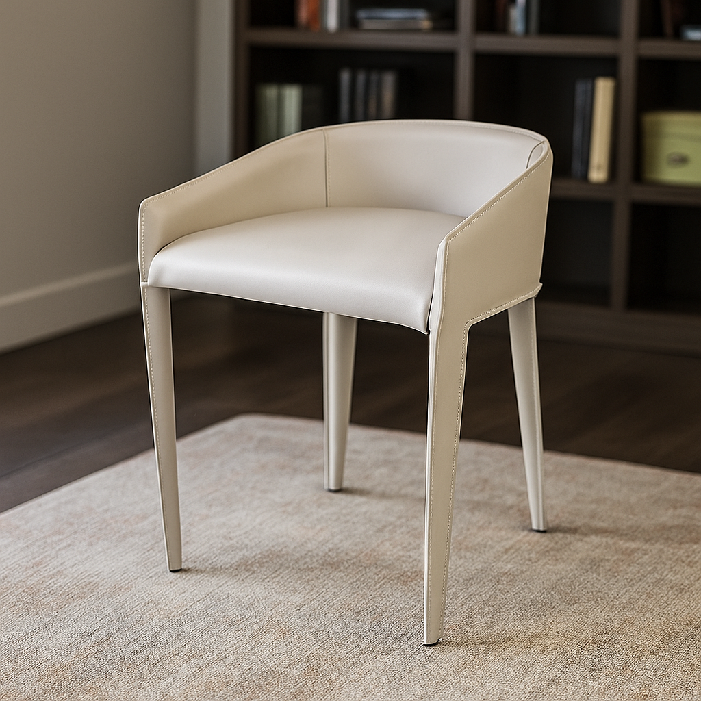 Dining Chair Beige BC713 -  Lounge Chairs - ebarza Furniture UAE | Shop Modern Furniture in Abu Dhabi & Dubai - مفروشات ايبازرا في الامارات | تسوق اثاث عصري وديكورات مميزة في دبي وابوظبي