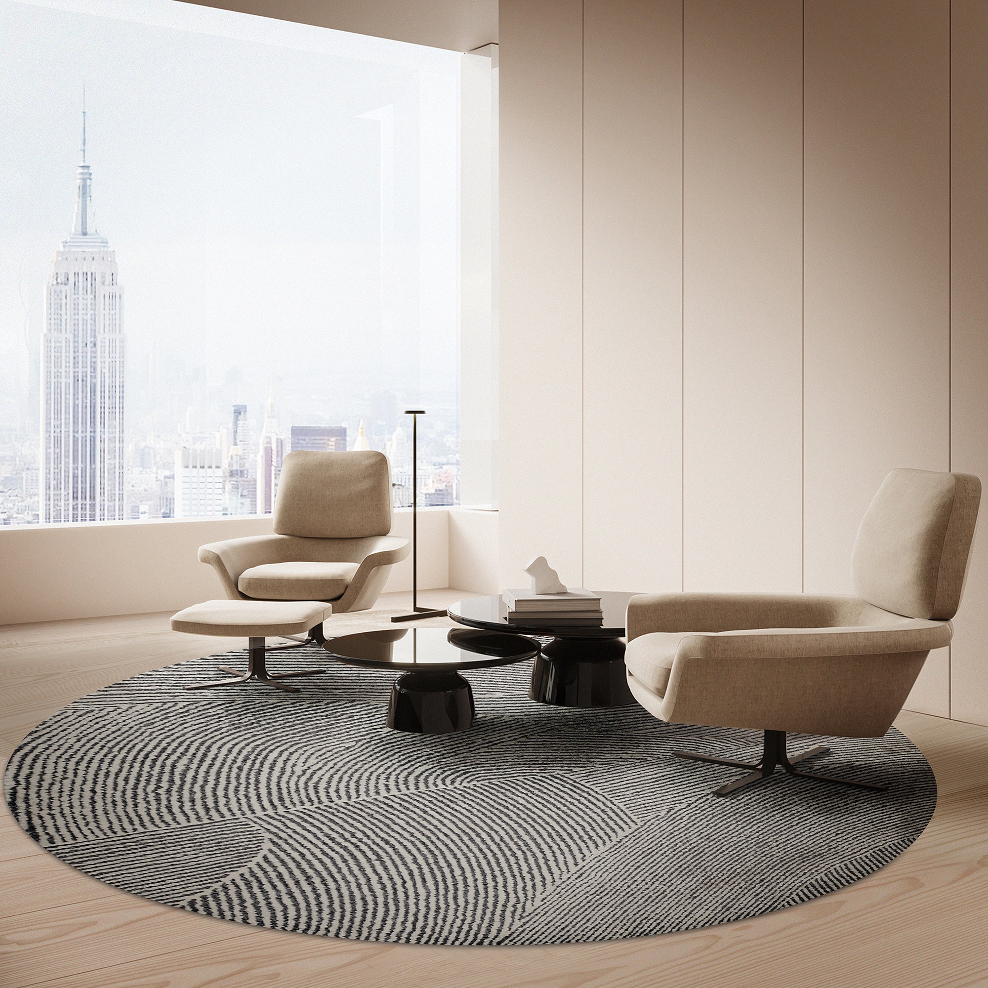 D250 Cm WOOL GREY Rug JH-22740 - Rugs - ebarza Furniture UAE | Shop Modern Furniture in Abu Dhabi & Dubai - مفروشات ايبازرا في الامارات | تسوق اثاث عصري وديكورات مميزة في دبي وابوظبي