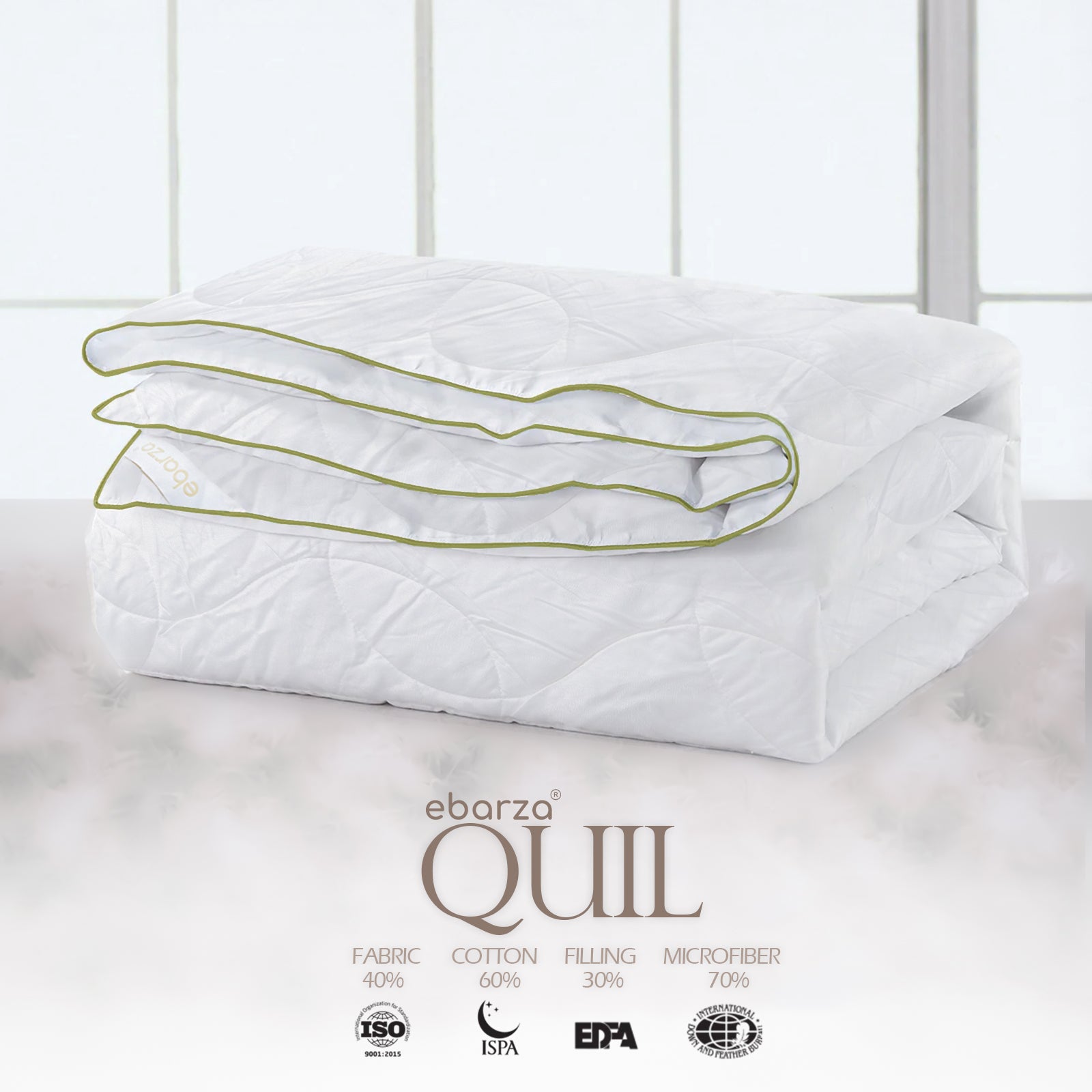 Bamboo Quilt 220X240 Cm 020505051 - Bedding - ebarza Furniture UAE | Shop Modern Furniture in Abu Dhabi & Dubai - مفروشات ايبازرا في الامارات | تسوق اثاث عصري وديكورات مميزة في دبي وابوظبي