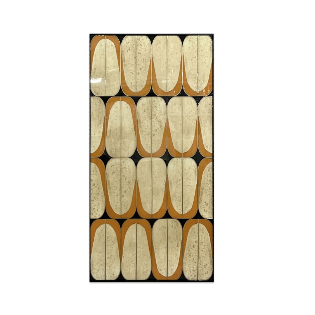 AS IS - Handmade Printed In Cardboard With Gold Board And Resin 2309D0299-1 - DISPLAY ITEM - ebarza Furniture UAE | Shop Modern Furniture in Abu Dhabi & Dubai - مفروشات ايبازرا في الامارات | تسوق اثاث عصري وديكورات مميزة في دبي وابوظبي