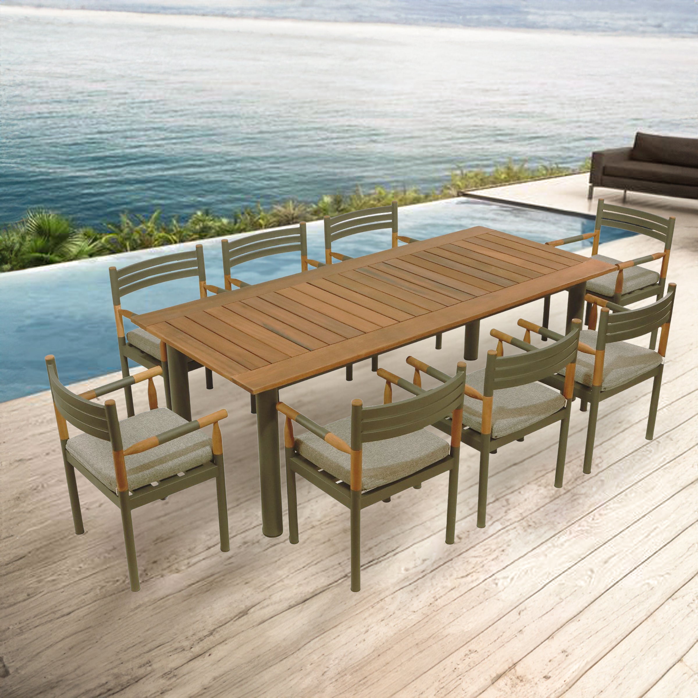 230x110 ALCON DINNING TABLE ALB-DT-002 - Outdoor Tables - ebarza Furniture UAE | Shop Modern Furniture in Abu Dhabi & Dubai - مفروشات ايبازرا في الامارات | تسوق اثاث عصري وديكورات مميزة في دبي وابوظبي