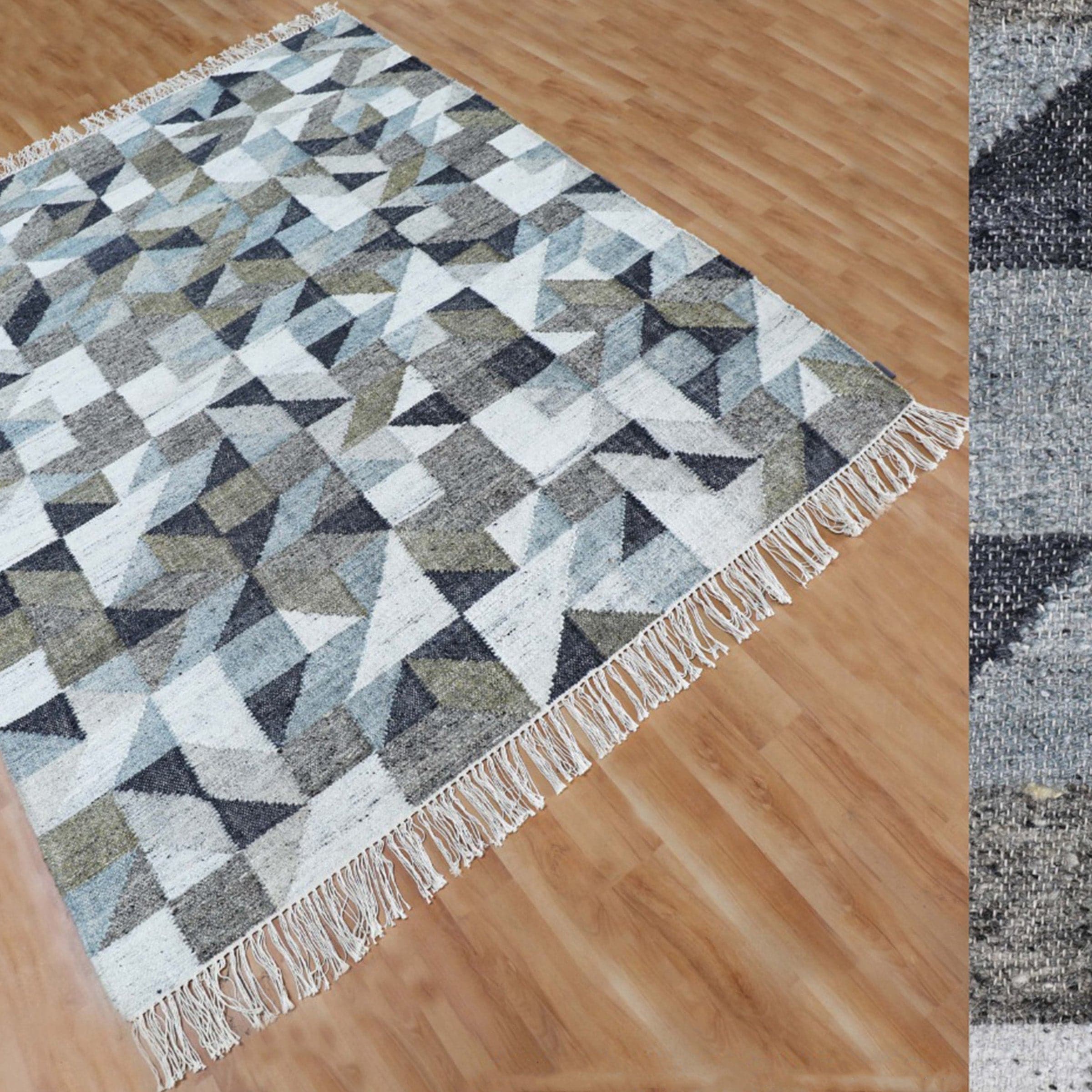 230X160 Cm Bolton Handmade Wool Rug Bolton Blt-83-L -  Rugs - ebarza Furniture UAE | Shop Modern Furniture in Abu Dhabi & Dubai - مفروشات ايبازرا في الامارات | تسوق اثاث عصري وديكورات مميزة في دبي وابوظبي