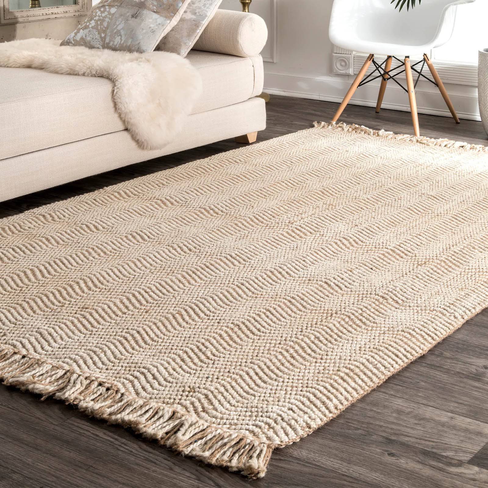 230X160 Cm Braided Handmade Jute Rug Jh-2340-L -  Rugs - ebarza Furniture UAE | Shop Modern Furniture in Abu Dhabi & Dubai - مفروشات ايبازرا في الامارات | تسوق اثاث عصري وديكورات مميزة في دبي وابوظبي