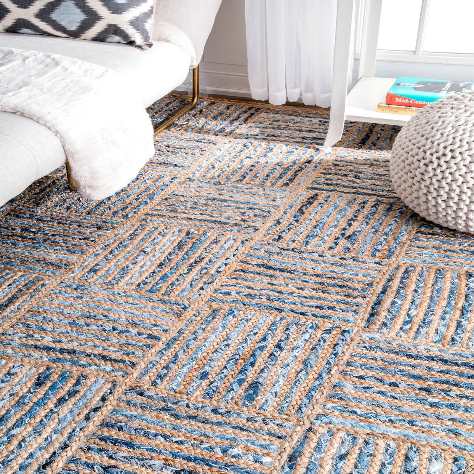 230X160 Cm Braided Handmade Jute Rug Jh-2346-L -  Rugs - ebarza Furniture UAE | Shop Modern Furniture in Abu Dhabi & Dubai - مفروشات ايبازرا في الامارات | تسوق اثاث عصري وديكورات مميزة في دبي وابوظبي