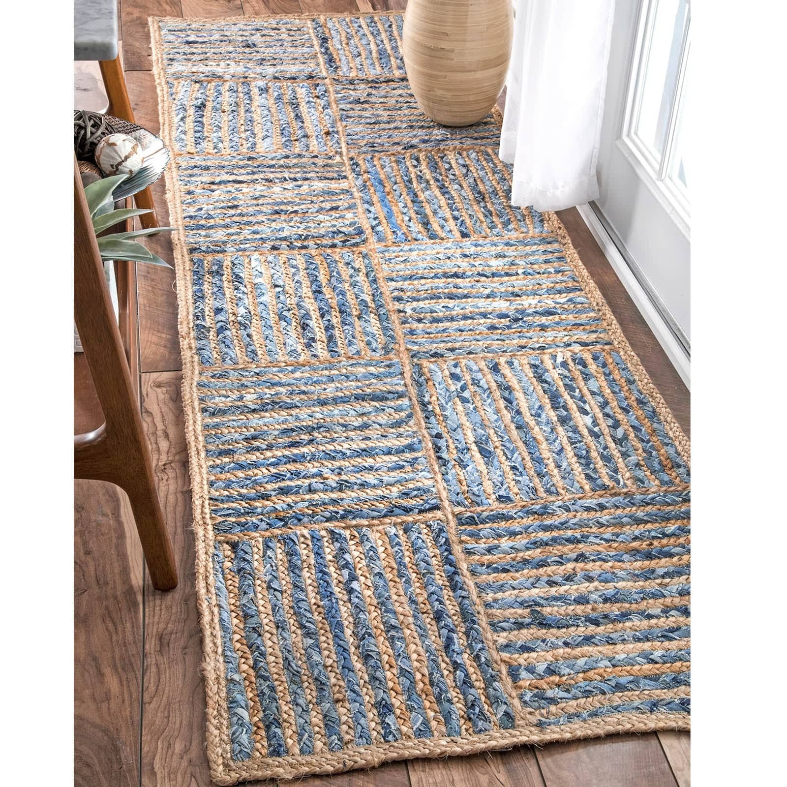 230X160 Cm Braided Handmade Jute Rug Jh-2346-L -  Rugs - ebarza Furniture UAE | Shop Modern Furniture in Abu Dhabi & Dubai - مفروشات ايبازرا في الامارات | تسوق اثاث عصري وديكورات مميزة في دبي وابوظبي
