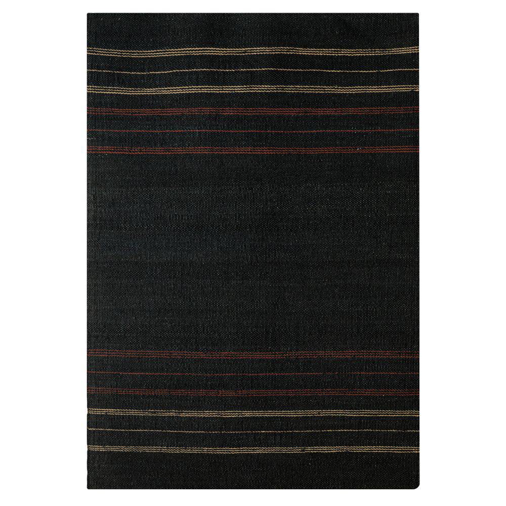 230X160 Cm Hand Woven Black Red Jute Rug Jhd-7002Br-L - Rugs - ebarza Furniture UAE | Shop Modern Furniture in Abu Dhabi & Dubai - مفروشات ايبازرا في الامارات | تسوق اثاث عصري وديكورات مميزة في دبي وابوظبي