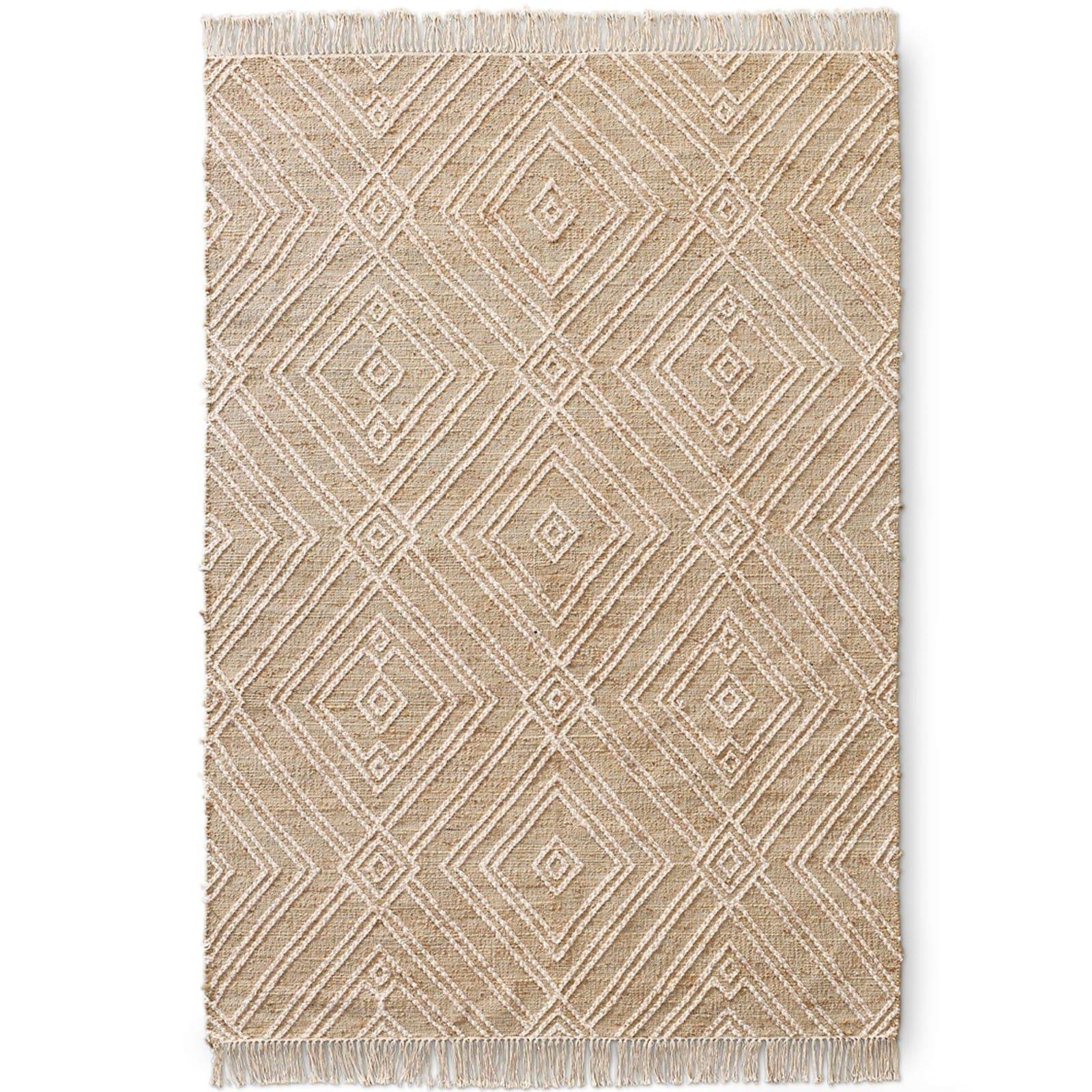 230X160 Cm Handmade Rug Jute Jh-2698-L - Rugs - ebarza Furniture UAE | Shop Modern Furniture in Abu Dhabi & Dubai - مفروشات ايبازرا في الامارات | تسوق اثاث عصري وديكورات مميزة في دبي وابوظبي
