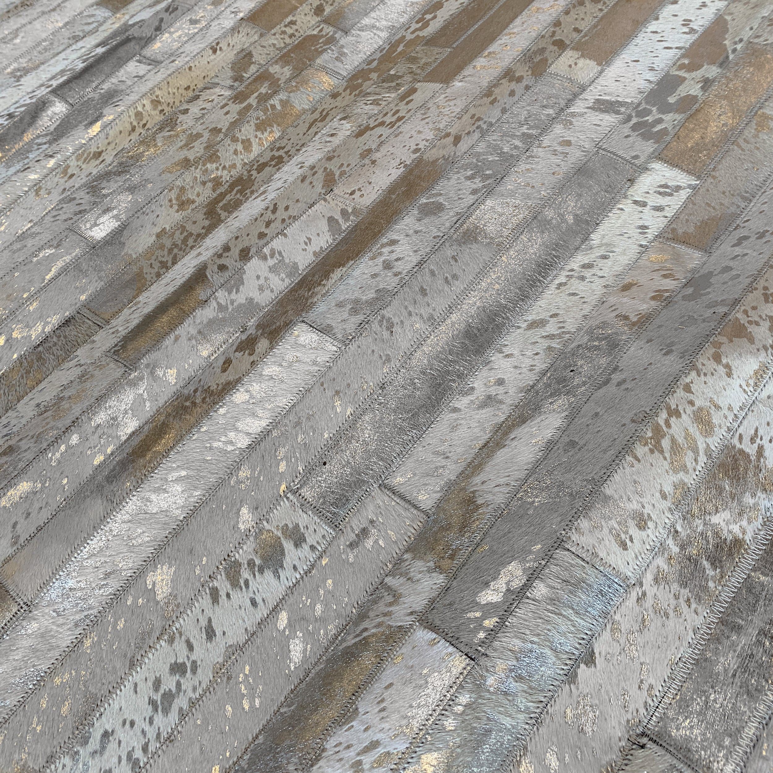 230X160 Cm Handmade Rug Metalichidesubway-Sil-L - Rugs - ebarza Furniture UAE | Shop Modern Furniture in Abu Dhabi & Dubai - مفروشات ايبازرا في الامارات | تسوق اثاث عصري وديكورات مميزة في دبي وابوظبي