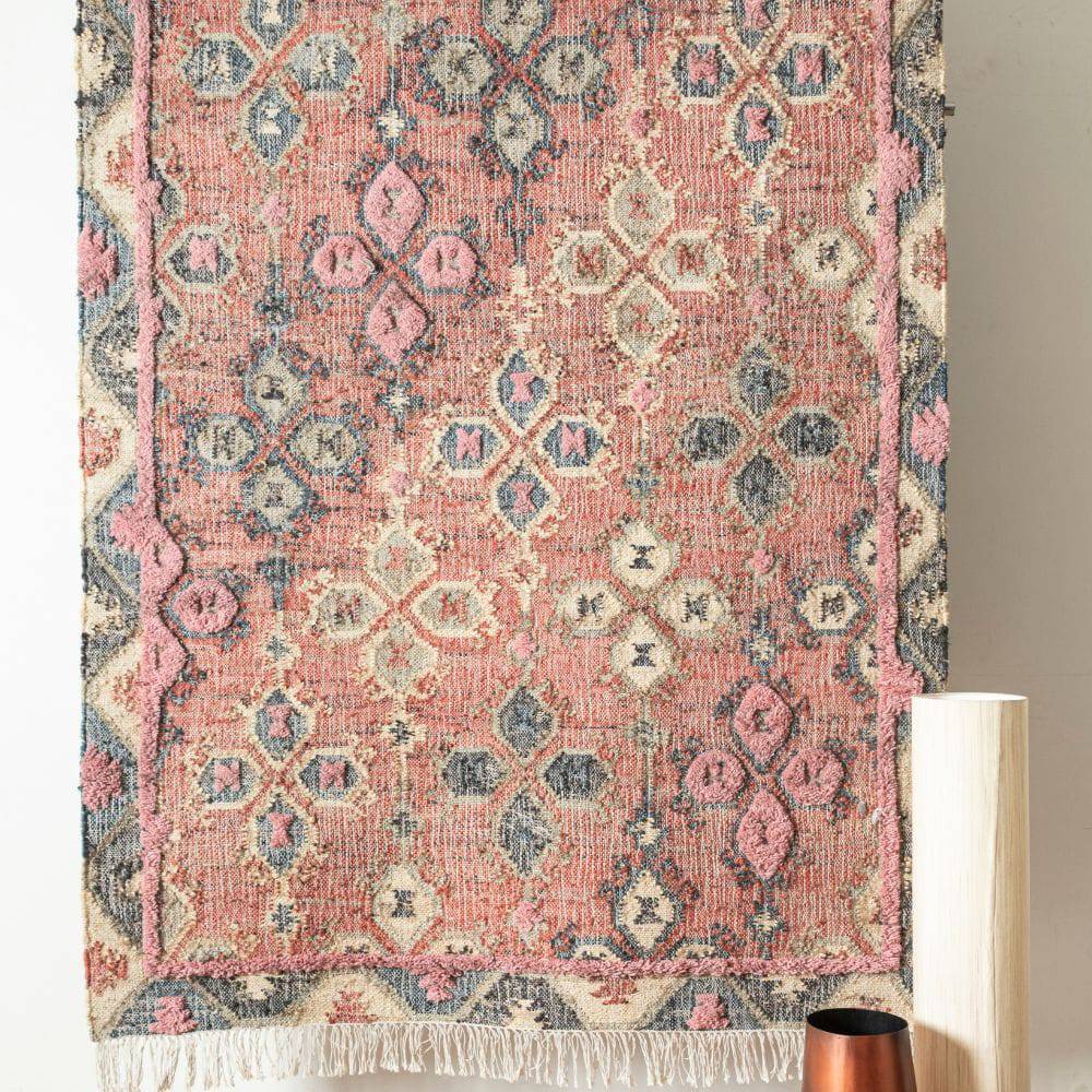 230X160 Cm Handmade Wool Rug Bettino-Bto-42-Orange-L - Rugs - ebarza Furniture UAE | Shop Modern Furniture in Abu Dhabi & Dubai - مفروشات ايبازرا في الامارات | تسوق اثاث عصري وديكورات مميزة في دبي وابوظبي