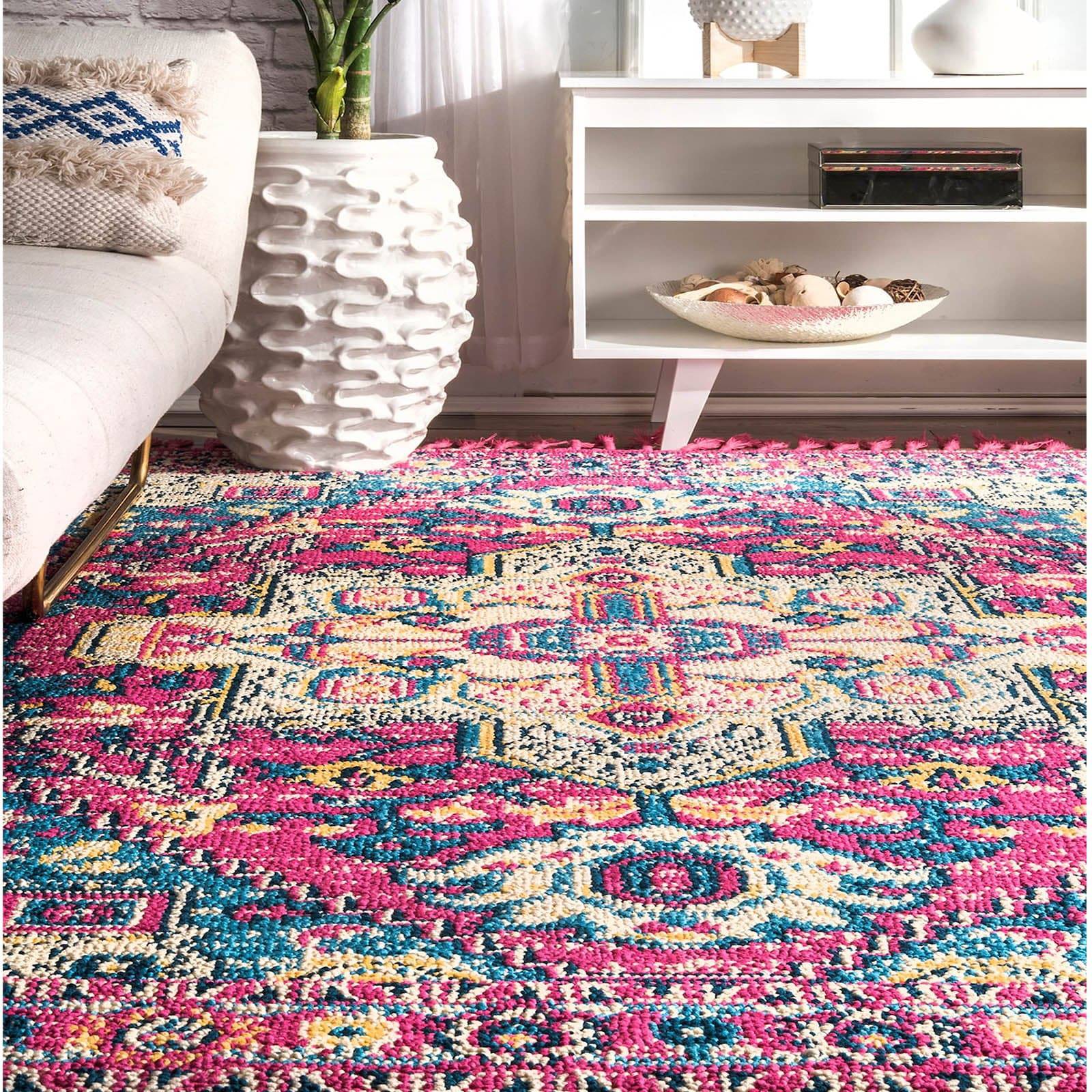 230X160 Cm Morocco Handmade Wool Rug Jh-20008-L - Rugs - ebarza Furniture UAE | Shop Modern Furniture in Abu Dhabi & Dubai - مفروشات ايبازرا في الامارات | تسوق اثاث عصري وديكورات مميزة في دبي وابوظبي