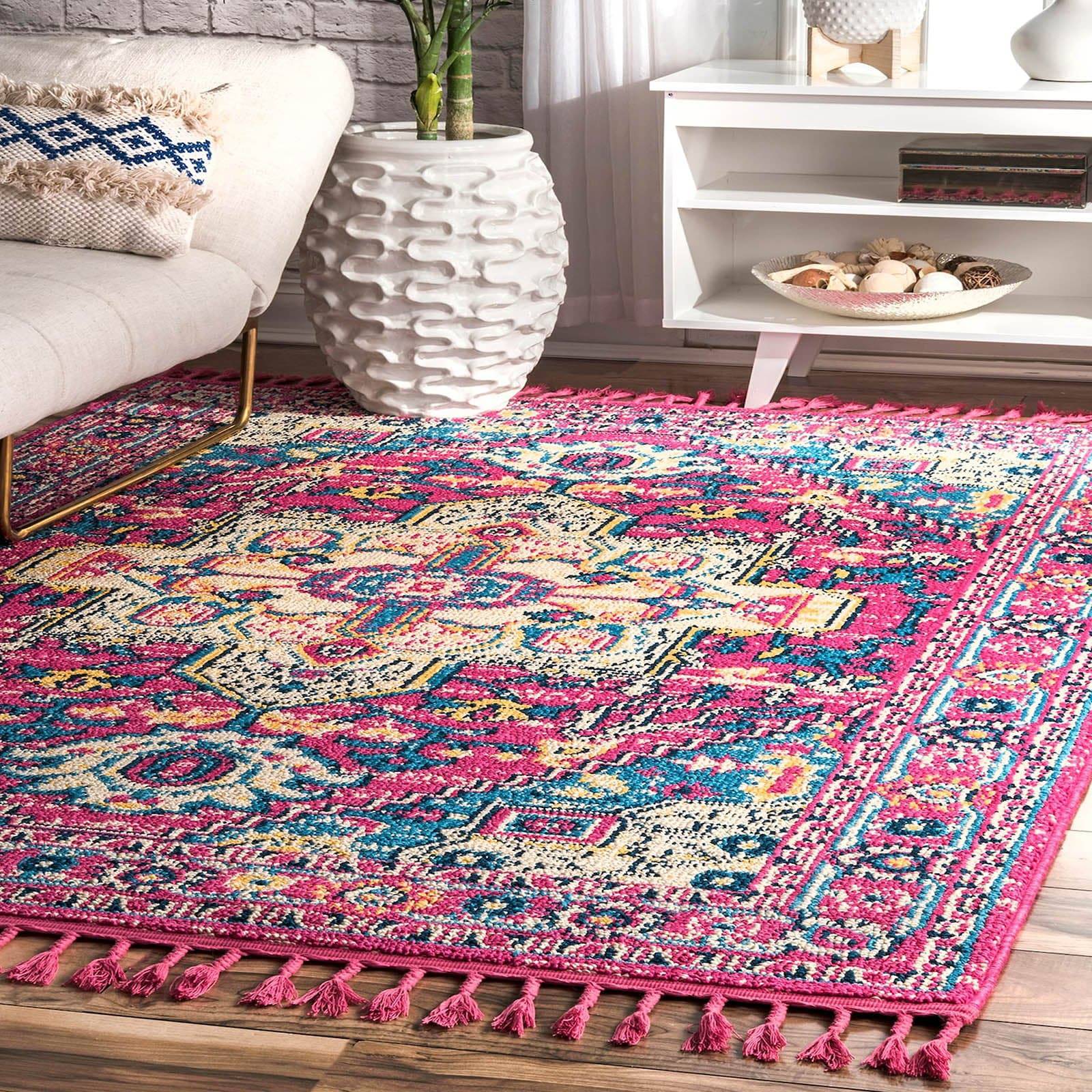 230X160 Cm Morocco Handmade Wool Rug Jh-20008-L - Rugs - ebarza Furniture UAE | Shop Modern Furniture in Abu Dhabi & Dubai - مفروشات ايبازرا في الامارات | تسوق اثاث عصري وديكورات مميزة في دبي وابوظبي