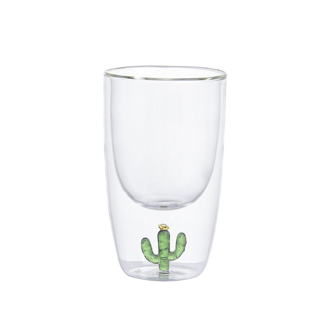 Double Wall Cactus Tumbler 280ml 23F031E -  Drinkware - ebarza Furniture UAE | Shop Modern Furniture in Abu Dhabi & Dubai - مفروشات ايبازرا في الامارات | تسوق اثاث عصري وديكورات مميزة في دبي وابوظبي