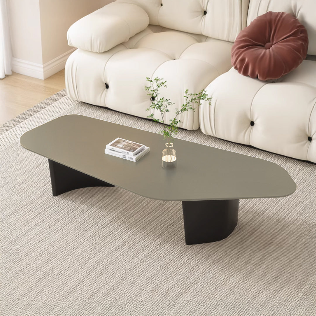 Smoky Saddle Leather Coffee table JK-D52-Saddle Leather - Coffee Tables - ebarza Furniture UAE | Shop Modern Furniture in Abu Dhabi & Dubai - مفروشات ايبازرا في الامارات | تسوق اثاث عصري وديكورات مميزة في دبي وابوظبي