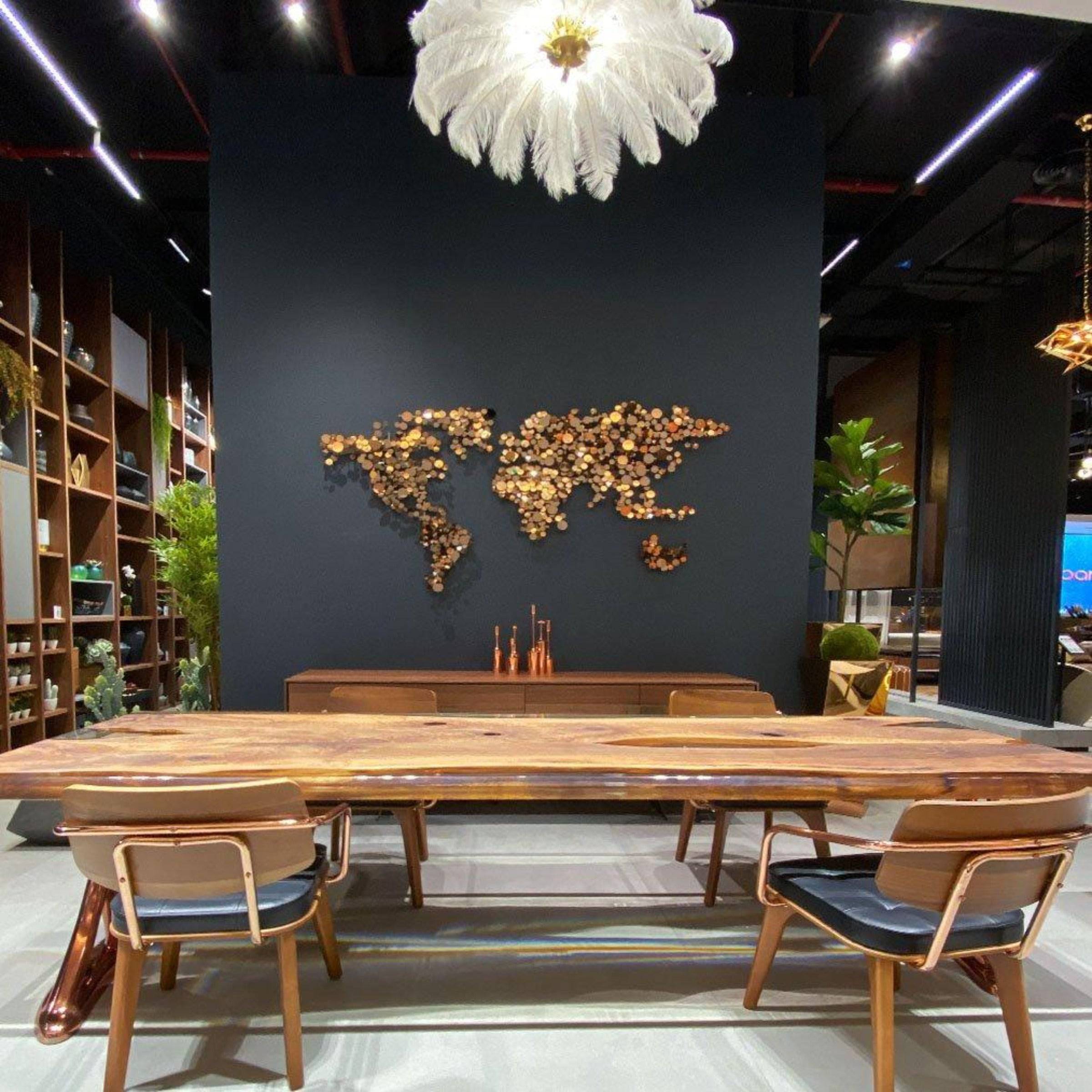 240X100 Cm Live Edge Resin Dining Table Top San240X100 - Table Tops - ebarza Furniture UAE | Shop Modern Furniture in Abu Dhabi & Dubai - مفروشات ايبازرا في الامارات | تسوق اثاث عصري وديكورات مميزة في دبي وابوظبي