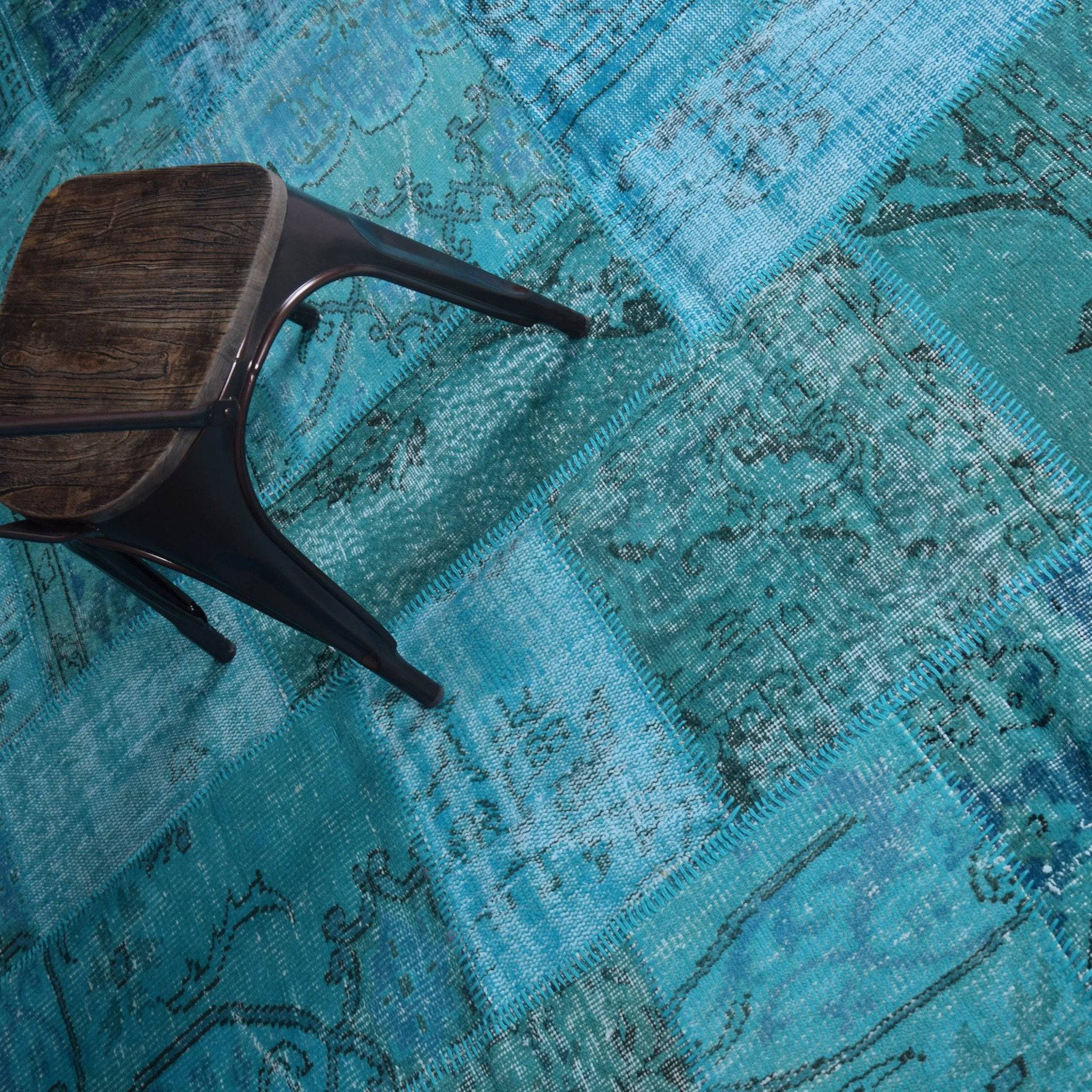 250X250Cm Hali X-Bursa Handmade Over Dyed Rug Pw023-Tr - Rugs - ebarza Furniture UAE | Shop Modern Furniture in Abu Dhabi & Dubai - مفروشات ايبازرا في الامارات | تسوق اثاث عصري وديكورات مميزة في دبي وابوظبي