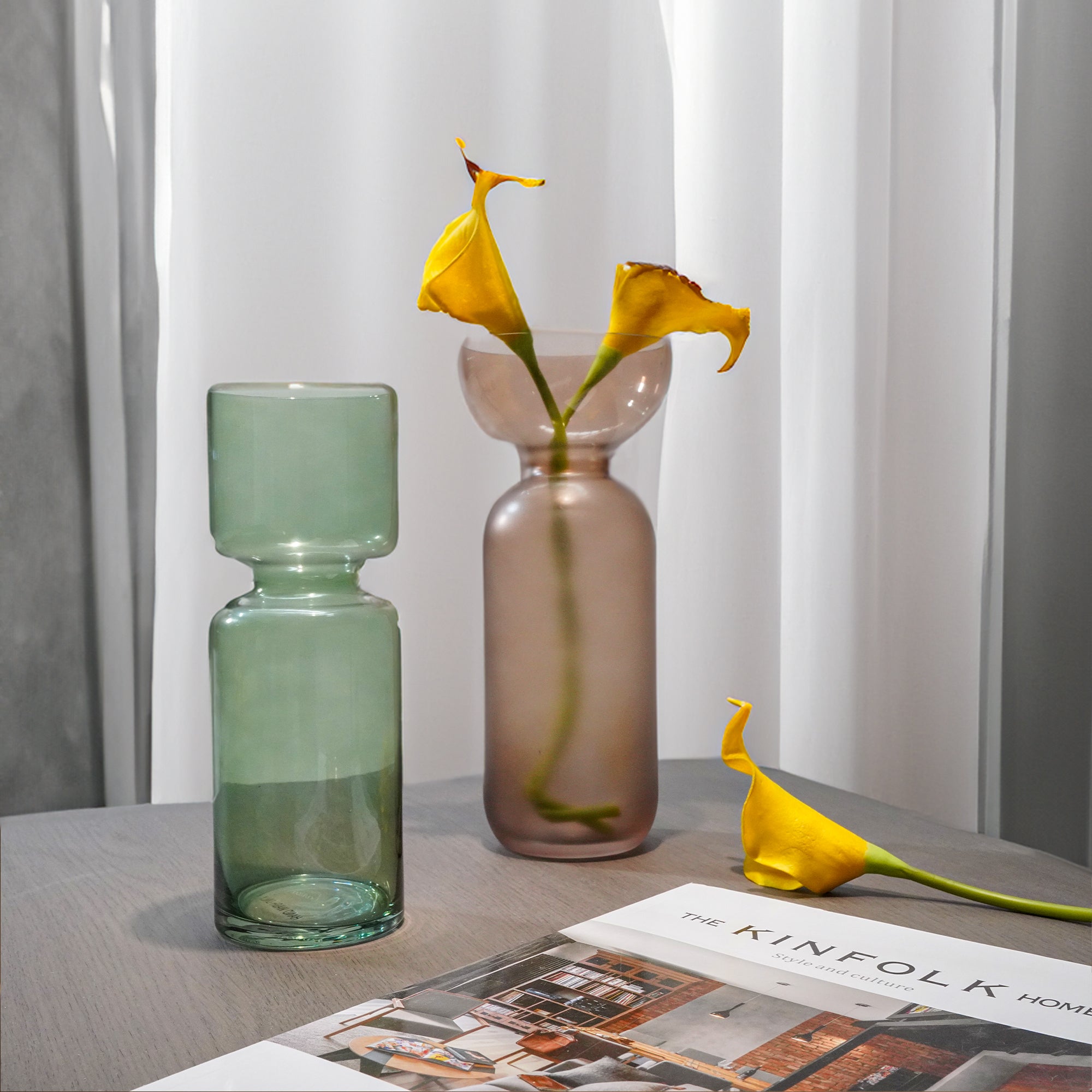 Sprayed Coffee Vase 23F117C - Vases - ebarza Furniture UAE | Shop Modern Furniture in Abu Dhabi & Dubai - مفروشات ايبازرا في الامارات | تسوق اثاث عصري وديكورات مميزة في دبي وابوظبي