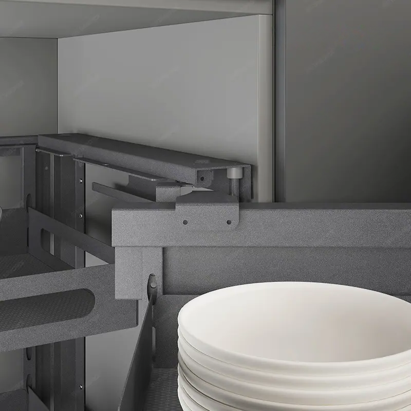 GlidePro Cabinet Pull Out Corner Right Storage Organizer - BK.5115 - Storage/TV Unites - ebarza Furniture UAE | Shop Modern Furniture in Abu Dhabi & Dubai - مفروشات ايبازرا في الامارات | تسوق اثاث عصري وديكورات مميزة في دبي وابوظبي