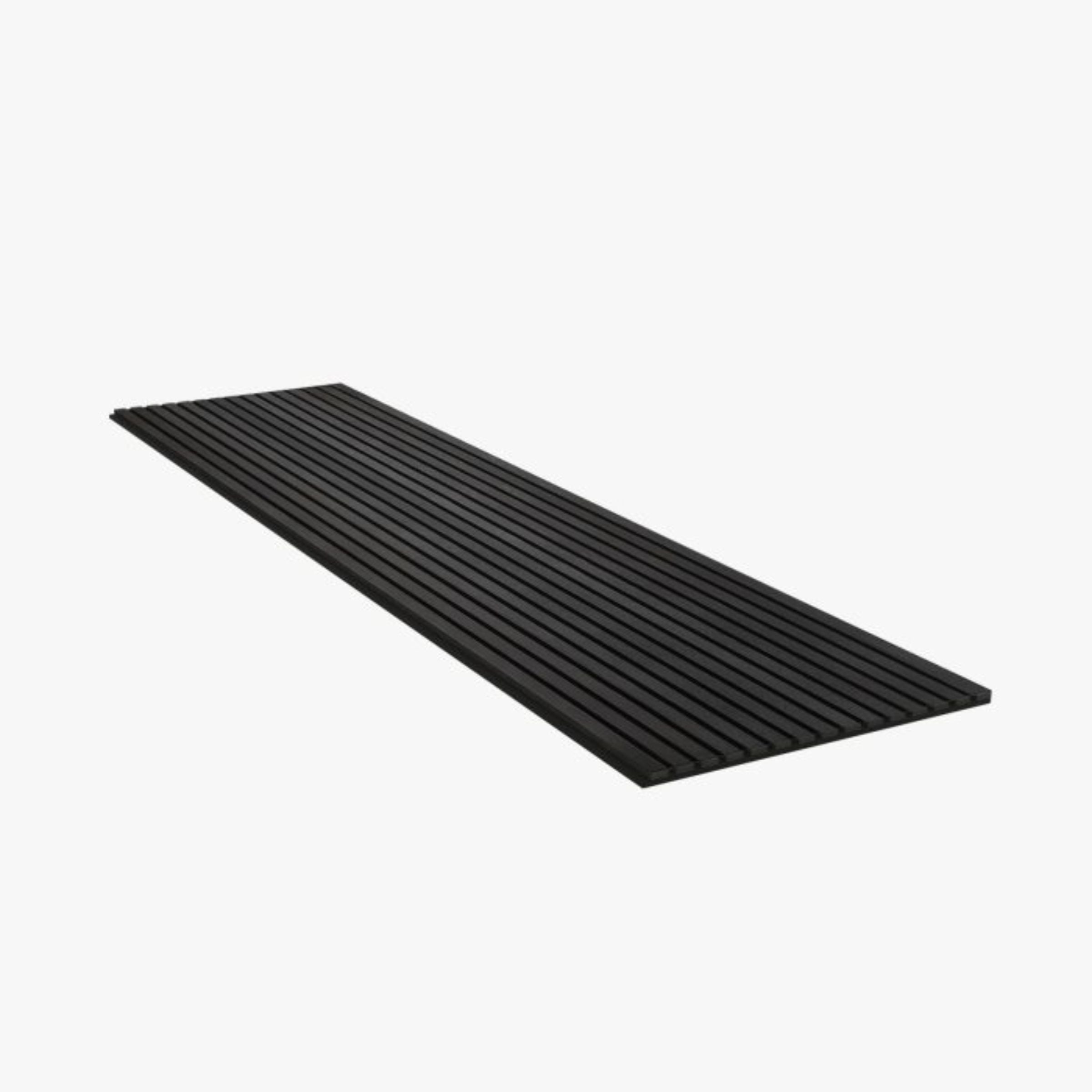 300x60x2.1cm Slat acoustic panel 35-15mm fire retardant Decoration Panel Black-Oak002 - Wall Panels - ebarza Furniture UAE | Shop Modern Furniture in Abu Dhabi & Dubai - مفروشات ايبازرا في الامارات | تسوق اثاث عصري وديكورات مميزة في دبي وابوظبي
