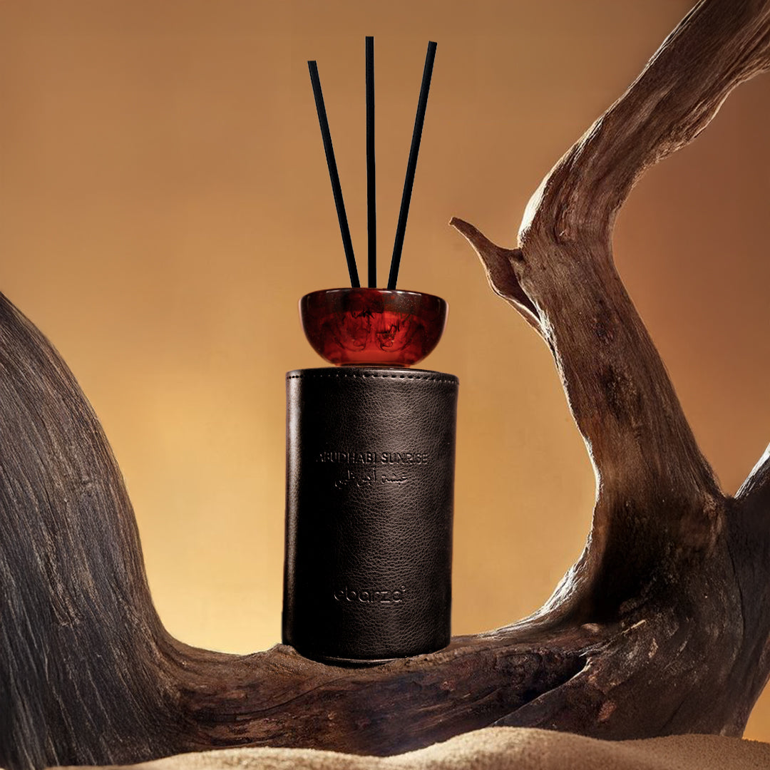 Abudhabi Sunrise - Fancy - ONLY DARK- BLACK 200ml Diffuser Bottle With Leather Cover ebarza vipes MS.QN2215 - Stick Diffusers - ebarza Furniture UAE | Shop Modern Furniture in Abu Dhabi & Dubai - مفروشات ايبازرا في الامارات | تسوق اثاث عصري وديكورات مميزة في دبي وابوظبي