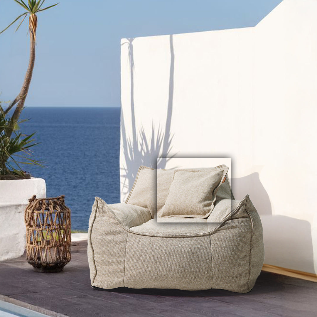 45*45 PILLOW With Zipper - Laconcha140-Beige - Cushions - ebarza Furniture UAE | Shop Modern Furniture in Abu Dhabi & Dubai - مفروشات ايبازرا في الامارات | تسوق اثاث عصري وديكورات مميزة في دبي وابوظبي