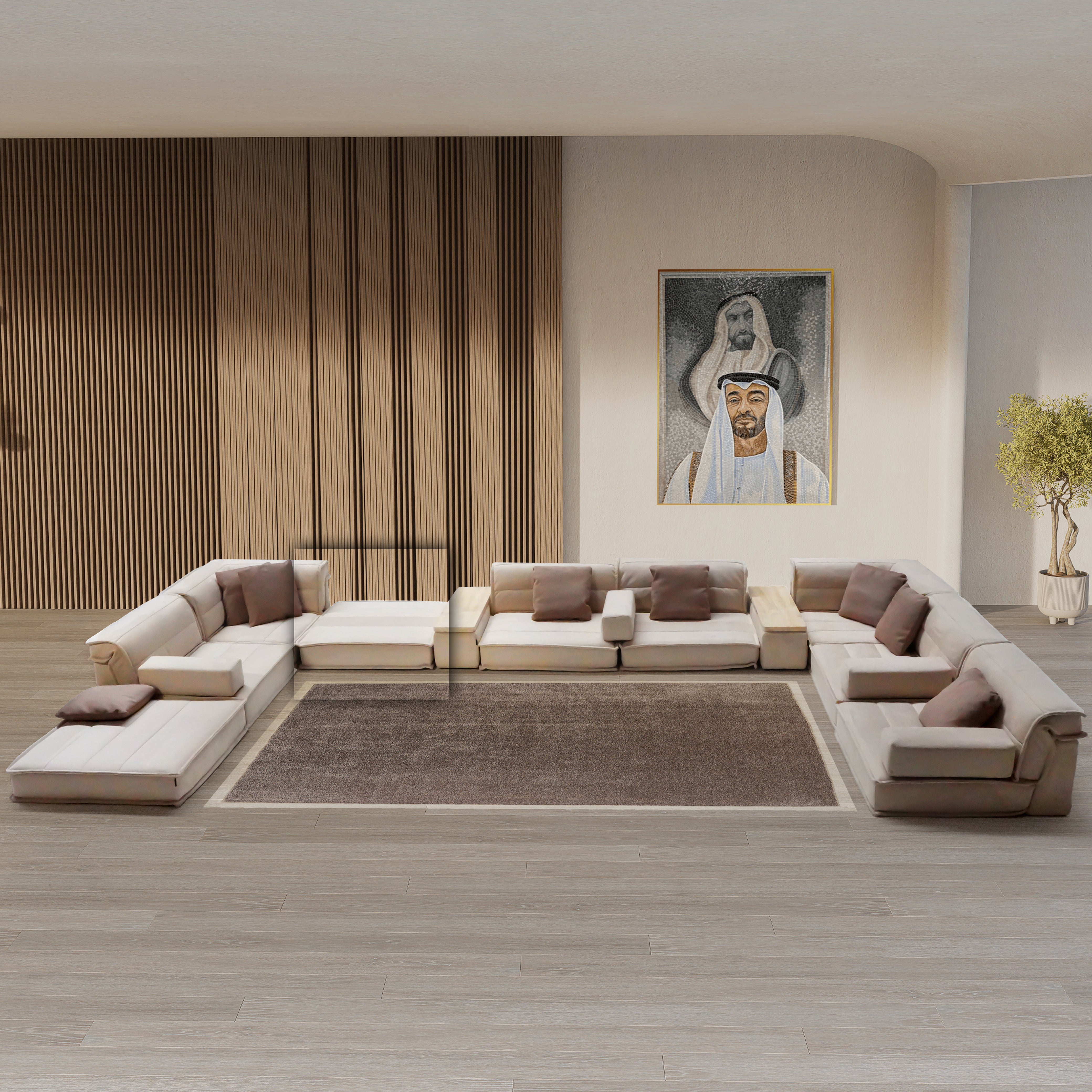 BAXTER Ottoman Unit SF081-C -  Sofas - ebarza Furniture UAE | Shop Modern Furniture in Abu Dhabi & Dubai - مفروشات ايبازرا في الامارات | تسوق اثاث عصري وديكورات مميزة في دبي وابوظبي
