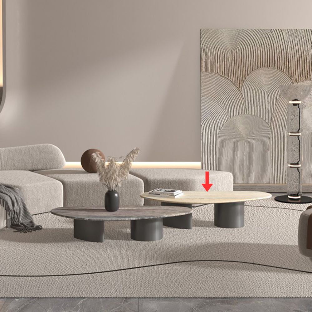 Pre-order 90 Days Delivery Ephesus Travertine Side Table - EB03ST - Side Tables - ebarza Furniture UAE | Shop Modern Furniture in Abu Dhabi & Dubai - مفروشات ايبازرا في الامارات | تسوق اثاث عصري وديكورات مميزة في دبي وابوظبي