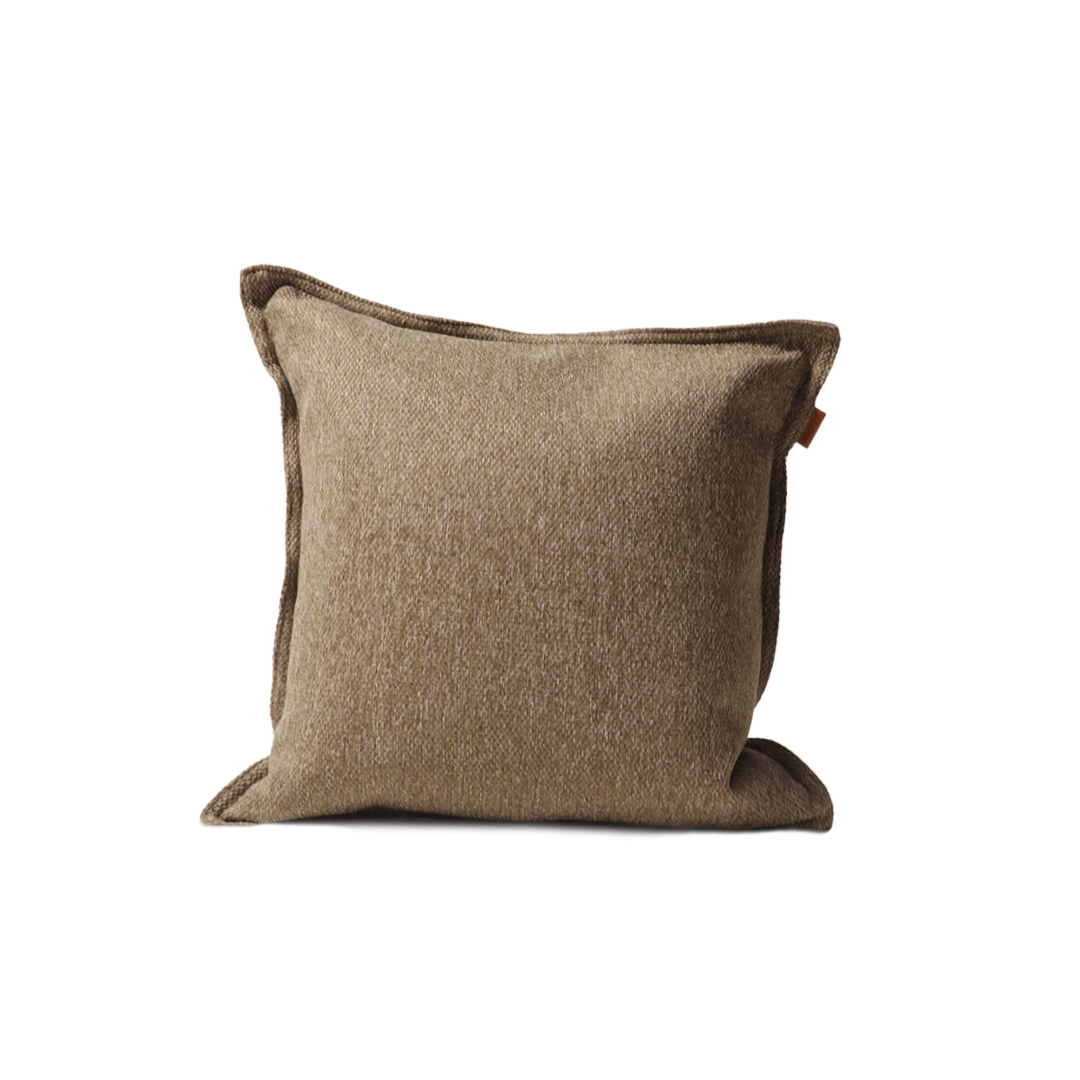 45*45 PILLOW With Zipper - Concha182-Brown - Cushions - ebarza Furniture UAE | Shop Modern Furniture in Abu Dhabi & Dubai - مفروشات ايبازرا في الامارات | تسوق اثاث عصري وديكورات مميزة في دبي وابوظبي