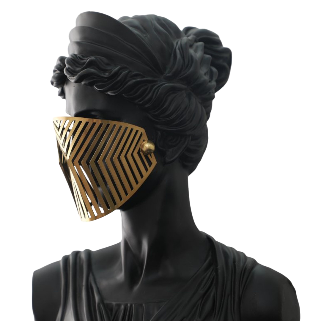 HEAD SCULPTURE H0786 - Home Decor Figurines - ebarza Furniture UAE | Shop Modern Furniture in Abu Dhabi & Dubai - مفروشات ايبازرا في الامارات | تسوق اثاث عصري وديكورات مميزة في دبي وابوظبي