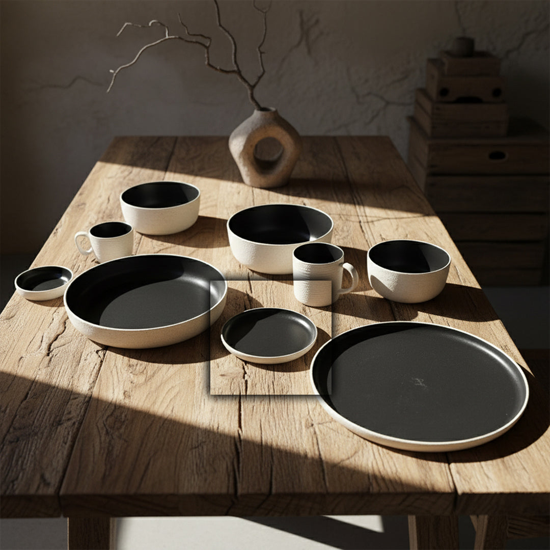 Haven Ceramic Plate E800-P-06089 6 - Plates - ebarza Furniture UAE | Shop Modern Furniture in Abu Dhabi & Dubai - مفروشات ايبازرا في الامارات | تسوق اثاث عصري وديكورات مميزة في دبي وابوظبي