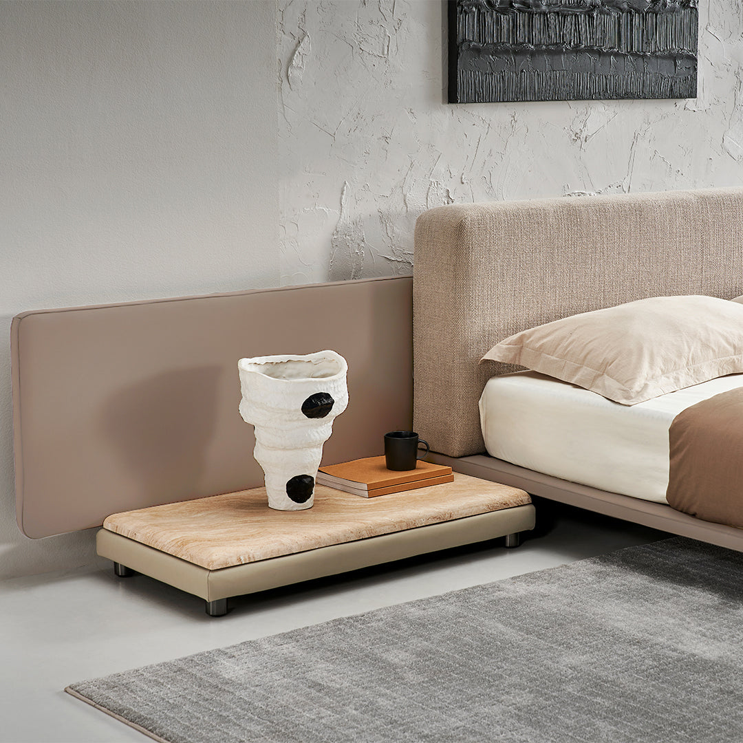 Pre-order 25 Days Delivery Avenor Suspended King Size Bedstead - SF091 - Bedsteads - ebarza Furniture UAE | Shop Modern Furniture in Abu Dhabi & Dubai - مفروشات ايبازرا في الامارات | تسوق اثاث عصري وديكورات مميزة في دبي وابوظبي