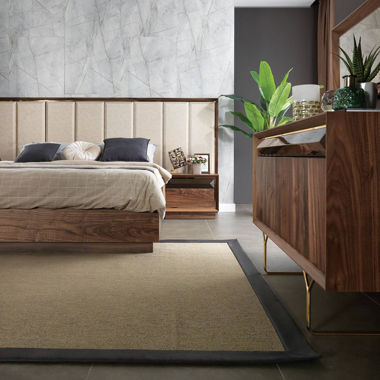 2X Ginda Bedside Table Set Ginda001-Bedside Table - Bedside Tables - ebarza Furniture UAE | Shop Modern Furniture in Abu Dhabi & Dubai - مفروشات ايبازرا في الامارات | تسوق اثاث عصري وديكورات مميزة في دبي وابوظبي