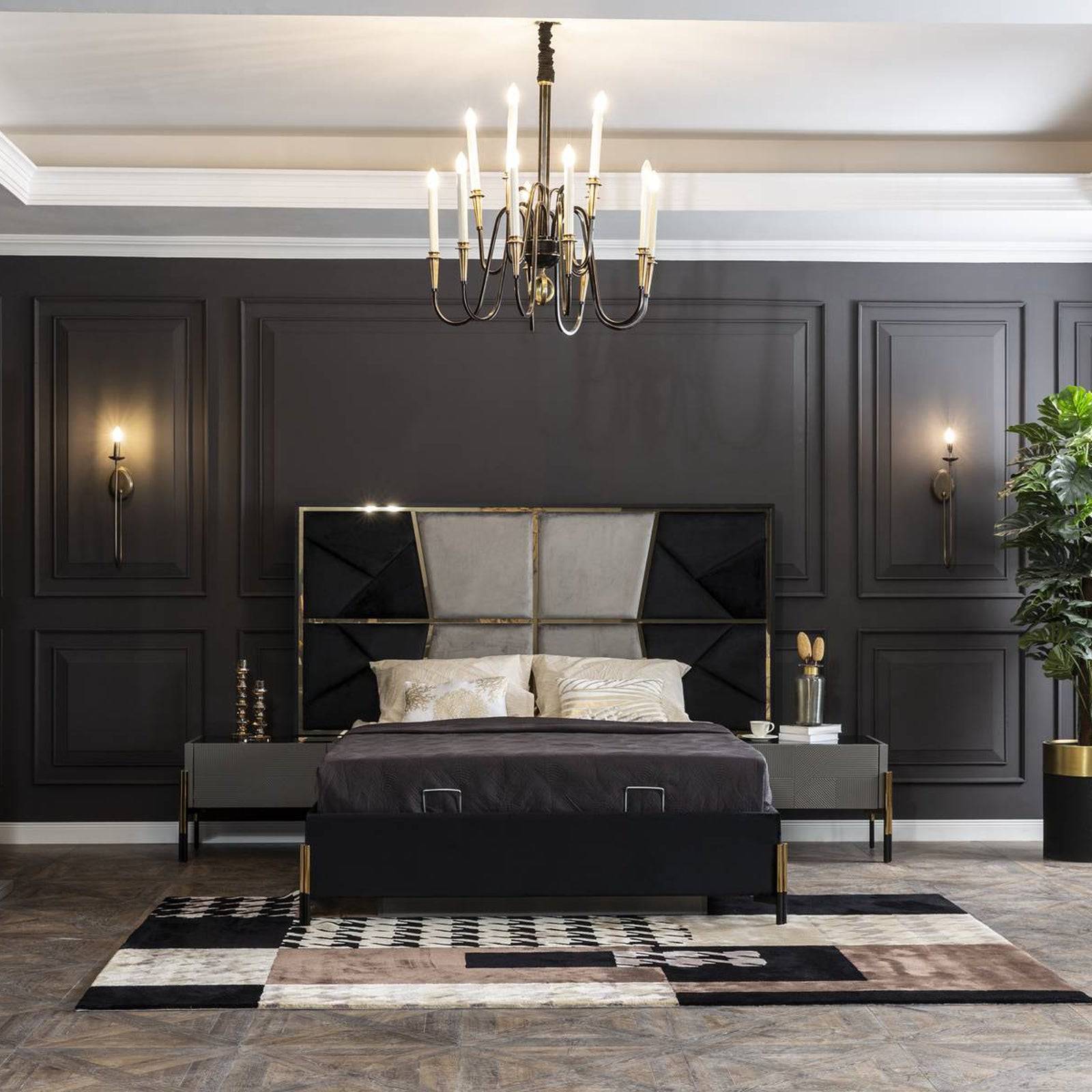 2X Grey Bedside Tables Diva022-Table - Bedside Tables - ebarza Furniture UAE | Shop Modern Furniture in Abu Dhabi & Dubai - مفروشات ايبازرا في الامارات | تسوق اثاث عصري وديكورات مميزة في دبي وابوظبي