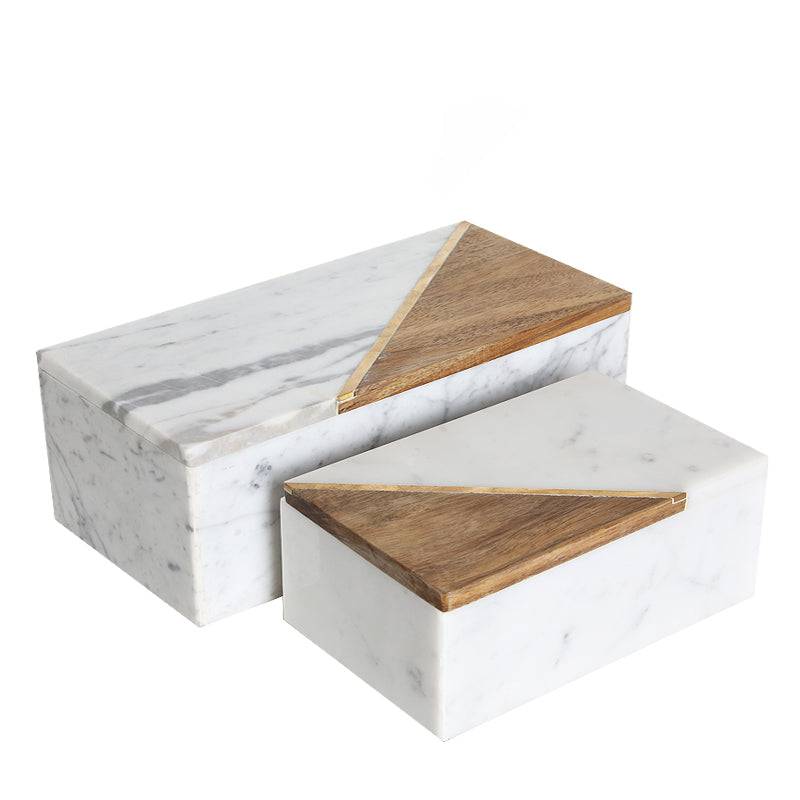 2X Handmade Decorative/Jewelry Box Fb-T1918A+B - Decorative Boxes - ebarza Furniture UAE | Shop Modern Furniture in Abu Dhabi & Dubai - مفروشات ايبازرا في الامارات | تسوق اثاث عصري وديكورات مميزة في دبي وابوظبي