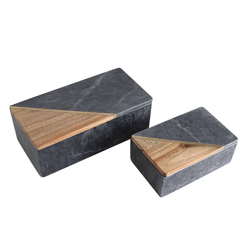 2X Handmade Decorative/Jewelry Box Fb-T2006A+B - Decorative Boxes - ebarza Furniture UAE | Shop Modern Furniture in Abu Dhabi & Dubai - مفروشات ايبازرا في الامارات | تسوق اثاث عصري وديكورات مميزة في دبي وابوظبي