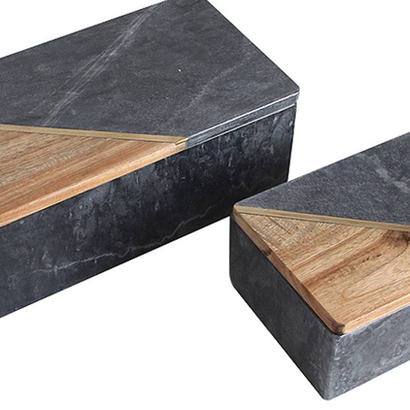 2X Handmade Decorative/Jewelry Box Fb-T2006A+B - Decorative Boxes - ebarza Furniture UAE | Shop Modern Furniture in Abu Dhabi & Dubai - مفروشات ايبازرا في الامارات | تسوق اثاث عصري وديكورات مميزة في دبي وابوظبي