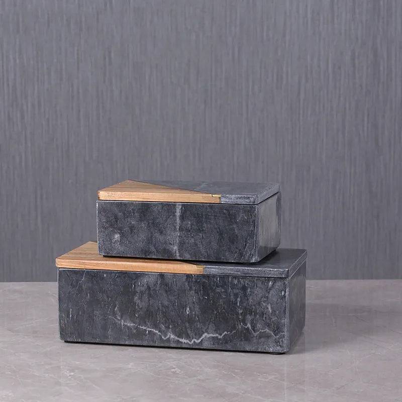 2X Handmade Decorative/Jewelry Box Fb-T2006A+B - Decorative Boxes - ebarza Furniture UAE | Shop Modern Furniture in Abu Dhabi & Dubai - مفروشات ايبازرا في الامارات | تسوق اثاث عصري وديكورات مميزة في دبي وابوظبي