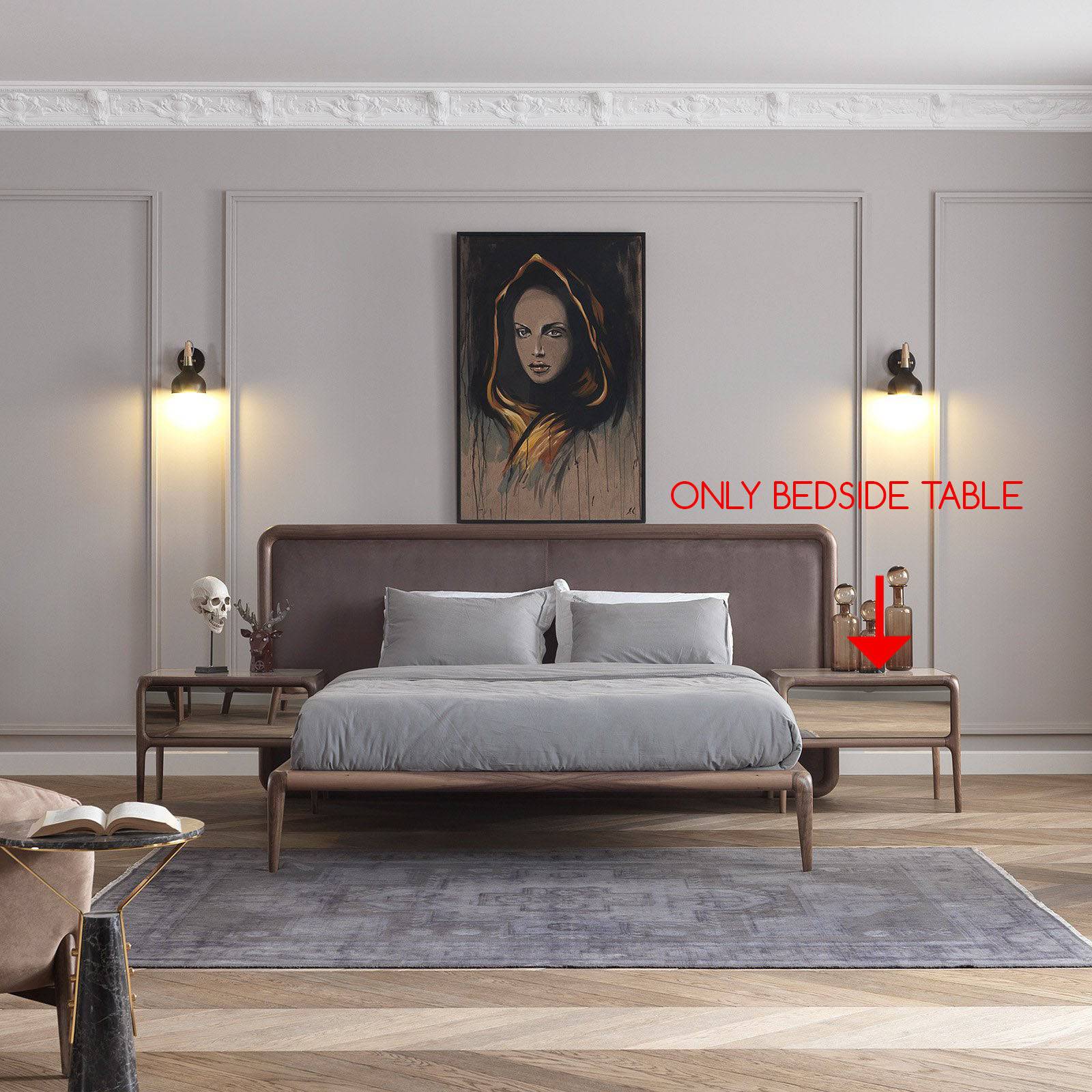 Display Item - 2X Icon Bedside Table Icon001-Sidetable Nakheel - DISPLAY ITEM - ebarza Furniture UAE | Shop Modern Furniture in Abu Dhabi & Dubai - مفروشات ايبازرا في الامارات | تسوق اثاث عصري وديكورات مميزة في دبي وابوظبي