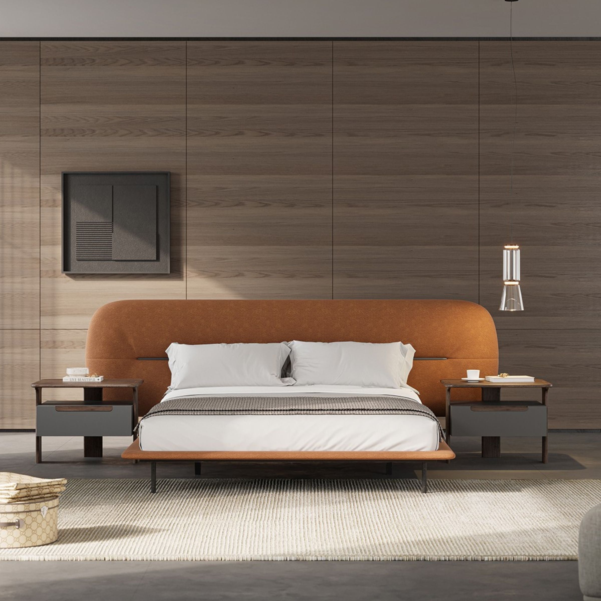 2X Lova Bedside Tables YOLVA-2NS - Bedside Tables - ebarza Furniture UAE | Shop Modern Furniture in Abu Dhabi & Dubai - مفروشات ايبازرا في الامارات | تسوق اثاث عصري وديكورات مميزة في دبي وابوظبي