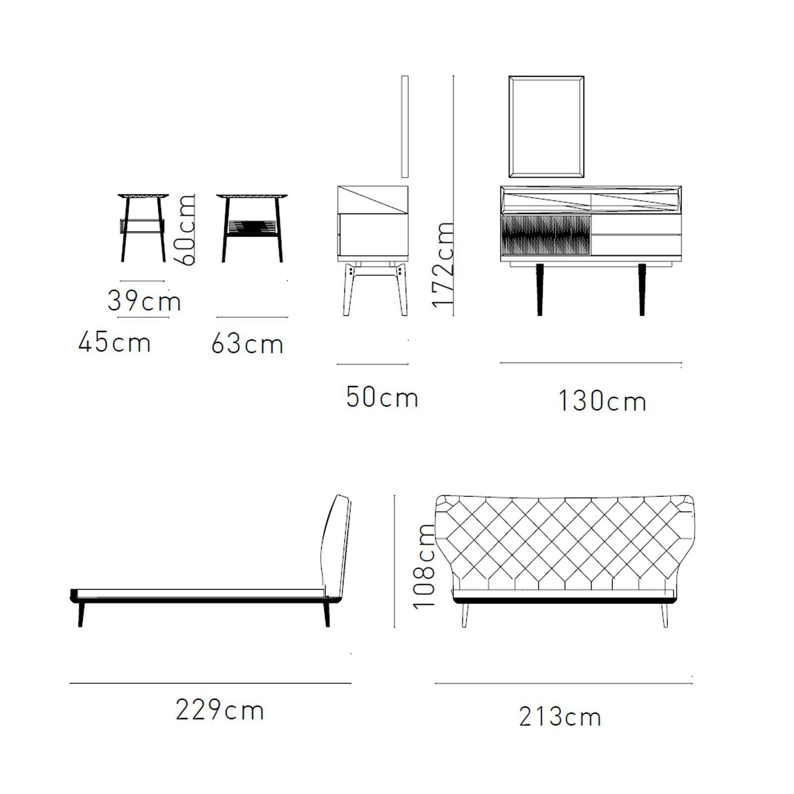 2X Natura Bedside Tables Natura009-Bedside - Bedside Tables - ebarza Furniture UAE | Shop Modern Furniture in Abu Dhabi & Dubai - مفروشات ايبازرا في الامارات | تسوق اثاث عصري وديكورات مميزة في دبي وابوظبي