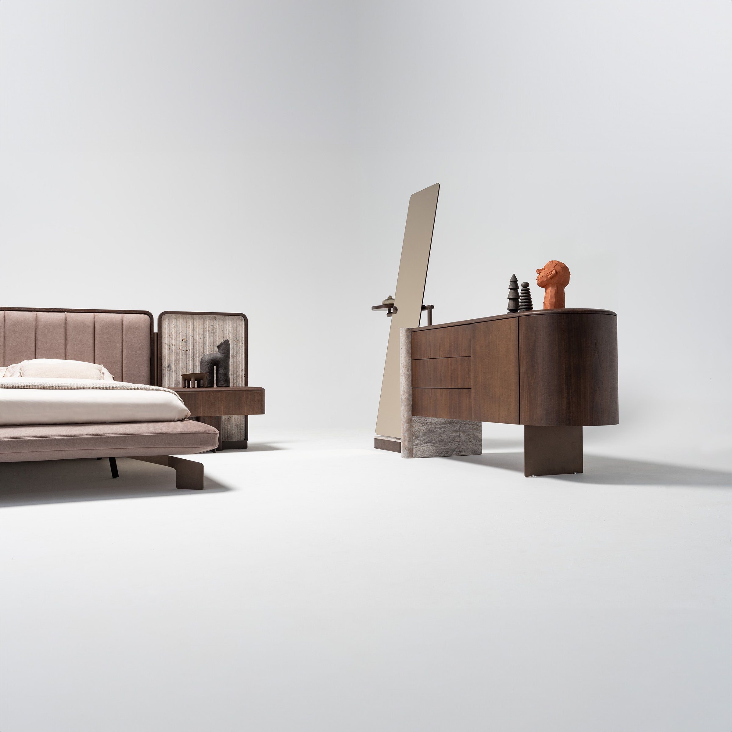 2X ODEON NIGHTSTAND OD-NS-001 - Bed Side Table - ebarza Furniture UAE | Shop Modern Furniture in Abu Dhabi & Dubai - مفروشات ايبازرا في الامارات | تسوق اثاث عصري وديكورات مميزة في دبي وابوظبي