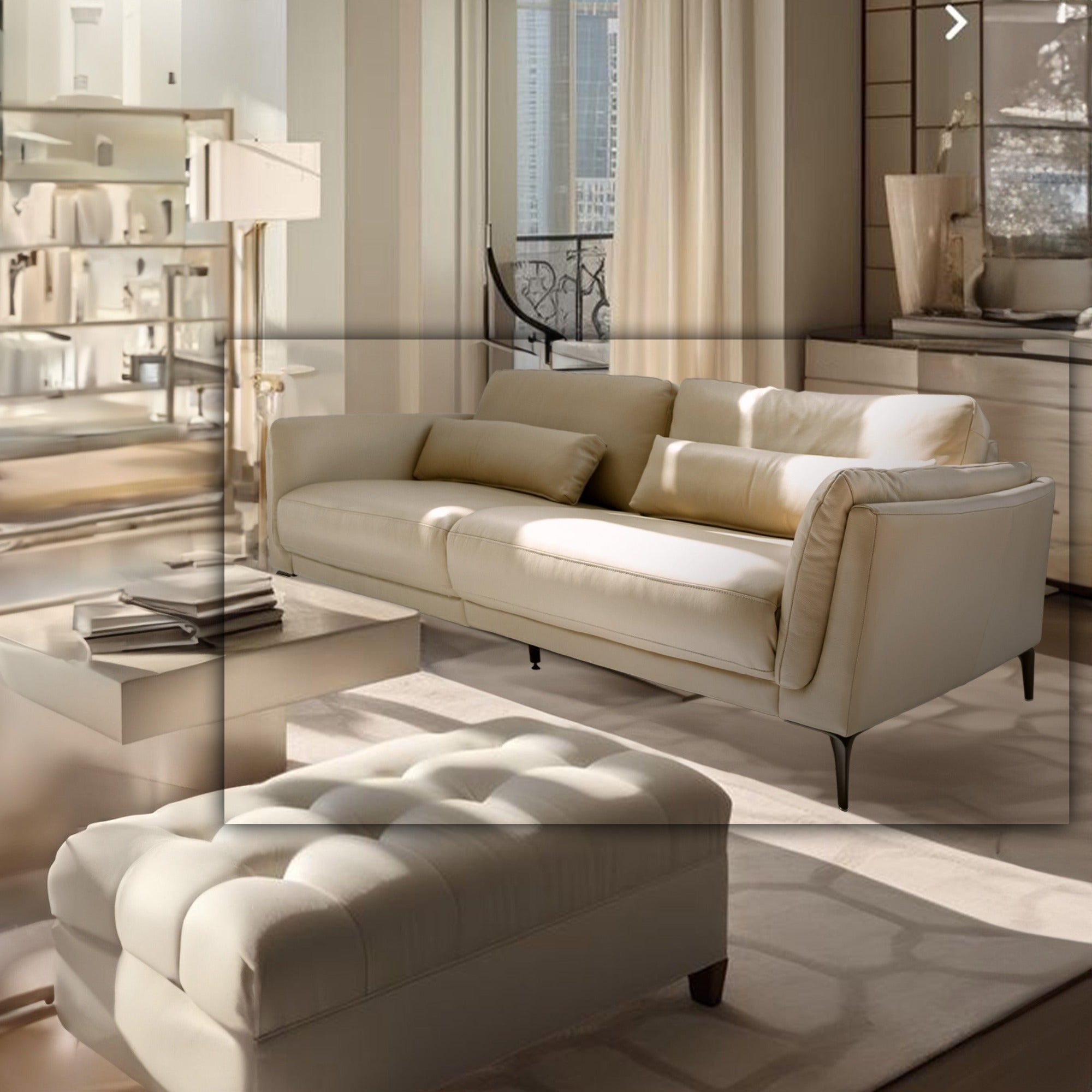 3 Seater Sofa with Legs Relaxing Mechanism CS-HJ2021h - Sofas - ebarza Furniture UAE | Shop Modern Furniture in Abu Dhabi & Dubai - مفروشات ايبازرا في الامارات | تسوق اثاث عصري وديكورات مميزة في دبي وابوظبي