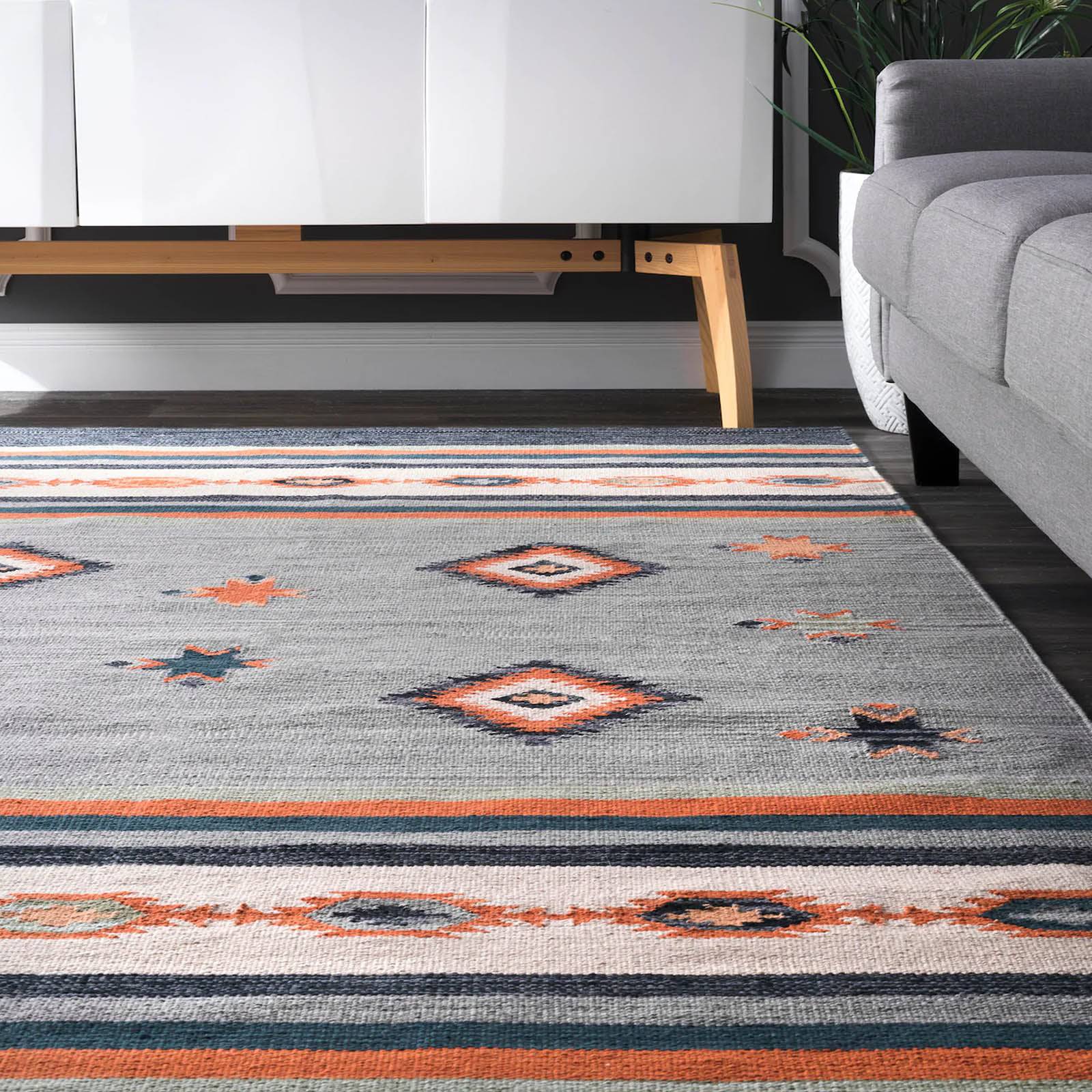 300X200 Cm Amak Handmade Wool Rug Jh-2353-Xl - Rugs - ebarza Furniture UAE | Shop Modern Furniture in Abu Dhabi & Dubai - مفروشات ايبازرا في الامارات | تسوق اثاث عصري وديكورات مميزة في دبي وابوظبي