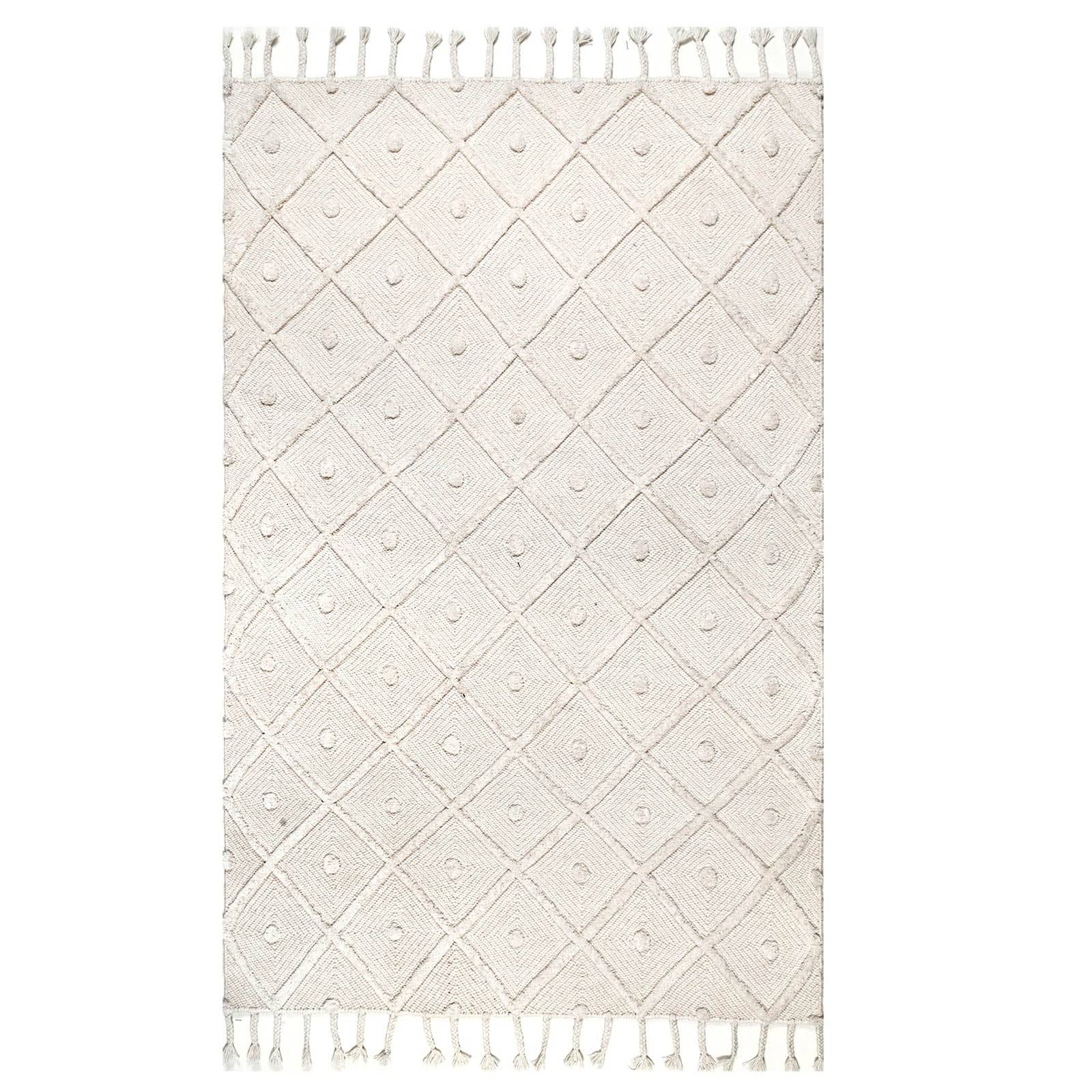 300X200 Cm  Amaka Handmade Wool Rug Amaka-Amk-007-Xl -  Rugs - ebarza Furniture UAE | Shop Modern Furniture in Abu Dhabi & Dubai - مفروشات ايبازرا في الامارات | تسوق اثاث عصري وديكورات مميزة في دبي وابوظبي