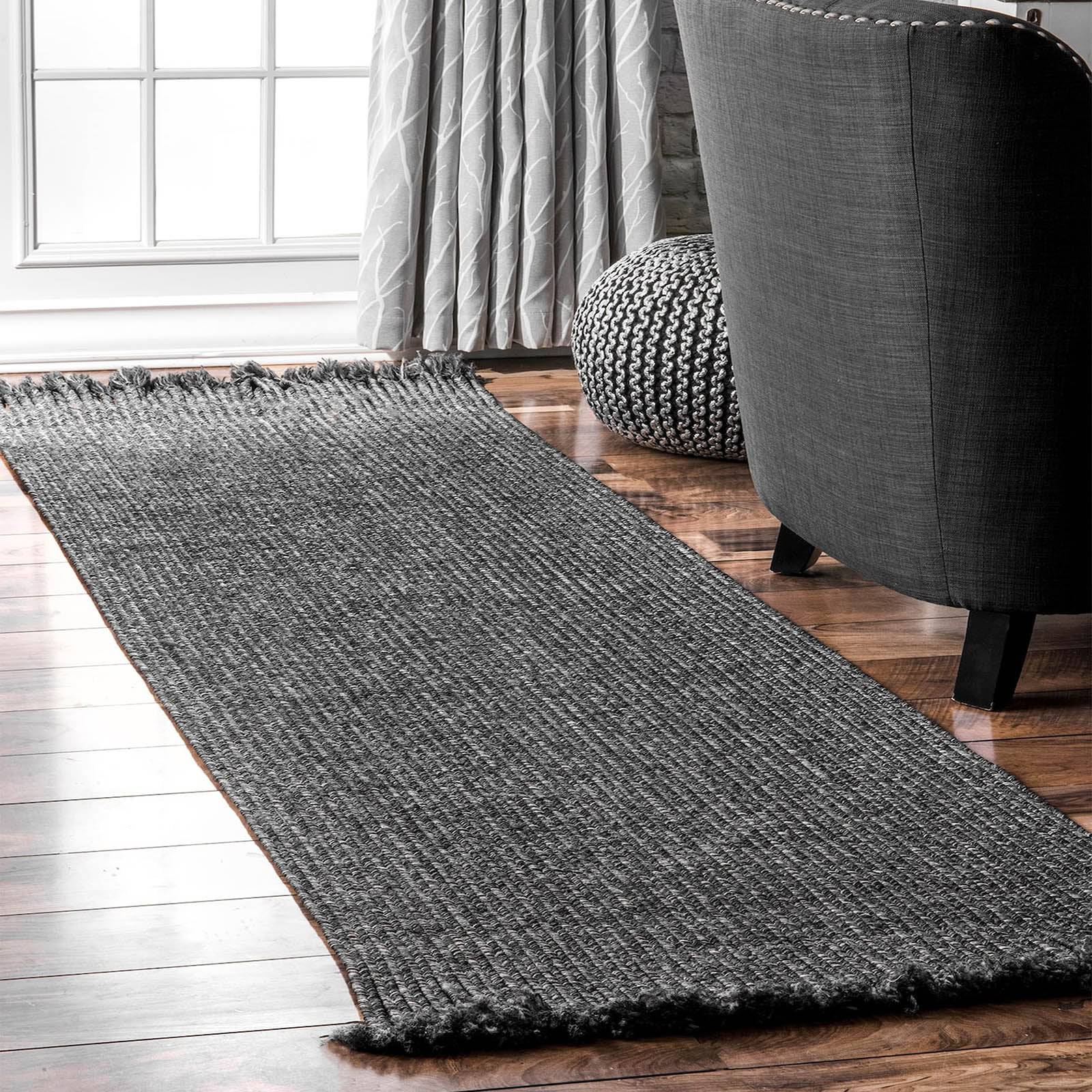 300X200 Cm Braided Handmade Jute Rug Jh-2348-Xl - Rugs - ebarza Furniture UAE | Shop Modern Furniture in Abu Dhabi & Dubai - مفروشات ايبازرا في الامارات | تسوق اثاث عصري وديكورات مميزة في دبي وابوظبي