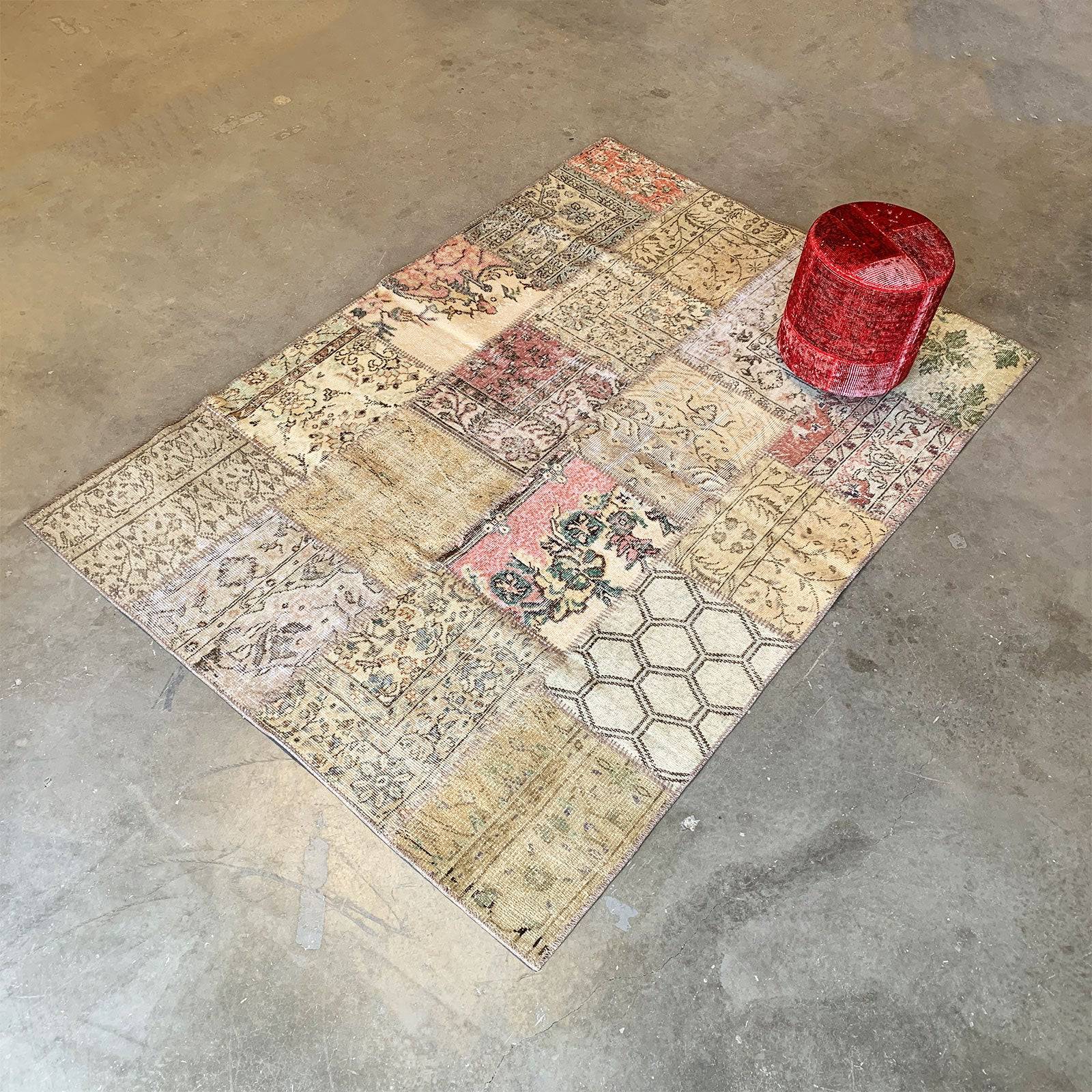 300X200 Cm Hali Bursa Handmade Over Dyed Rug Pw024-Anadl - Rugs - ebarza Furniture UAE | Shop Modern Furniture in Abu Dhabi & Dubai - مفروشات ايبازرا في الامارات | تسوق اثاث عصري وديكورات مميزة في دبي وابوظبي